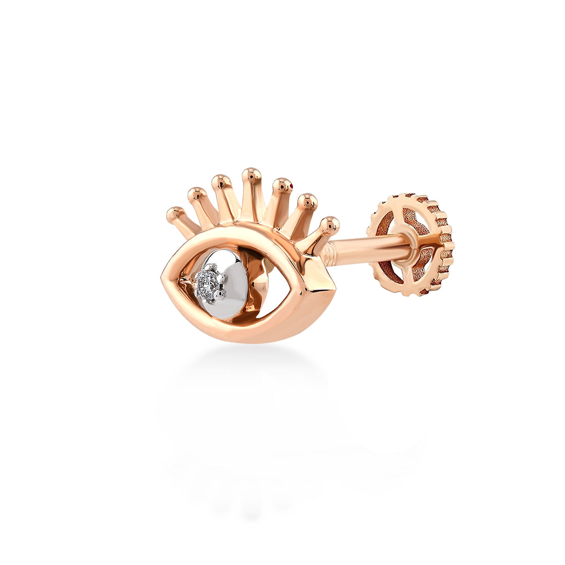 0,01 Karat Pırlanta Tragus Küpe