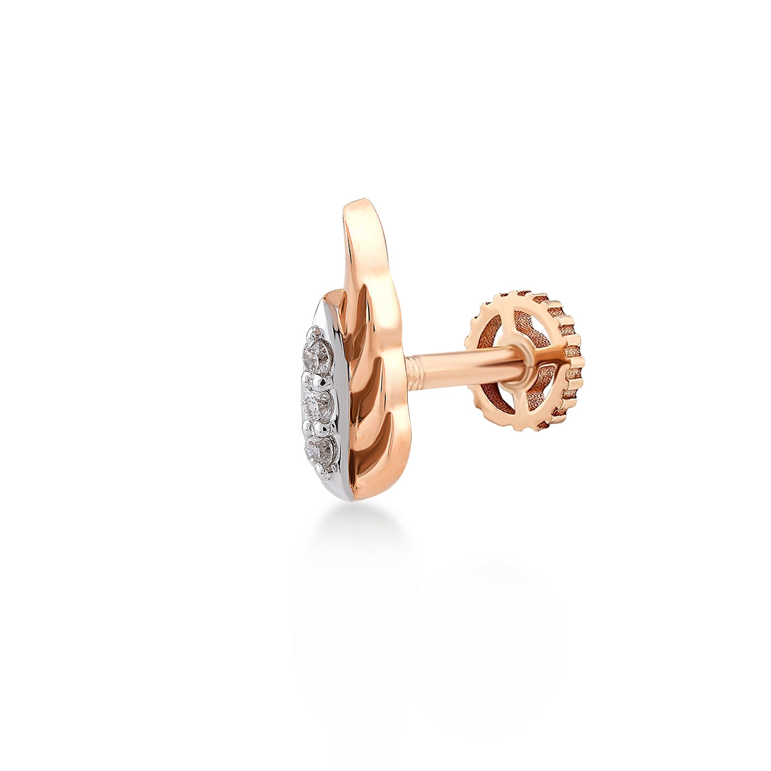 0,03 Karat Pırlanta Tragus Küpe