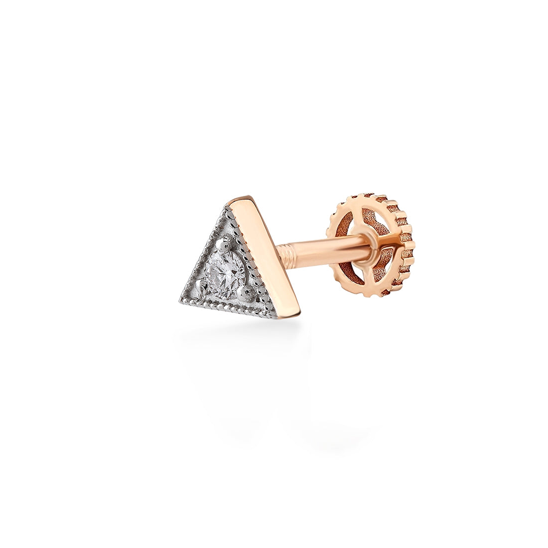 0,04 Karat Pırlanta Tragus Küpe