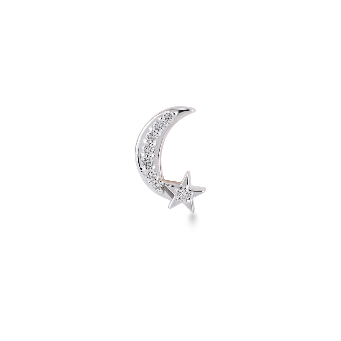 0,04 Karat Pırlanta Tragus Küpe