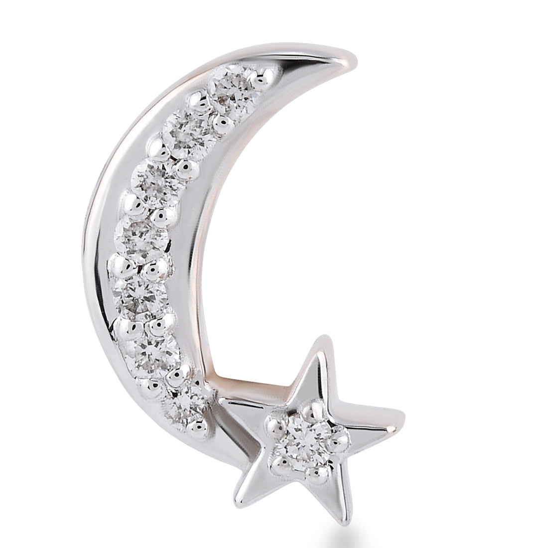 0,04 Karat Pırlanta Tragus Küpe