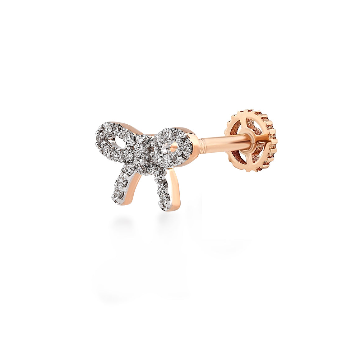 0,06 Karat Pırlanta Tragus Küpe