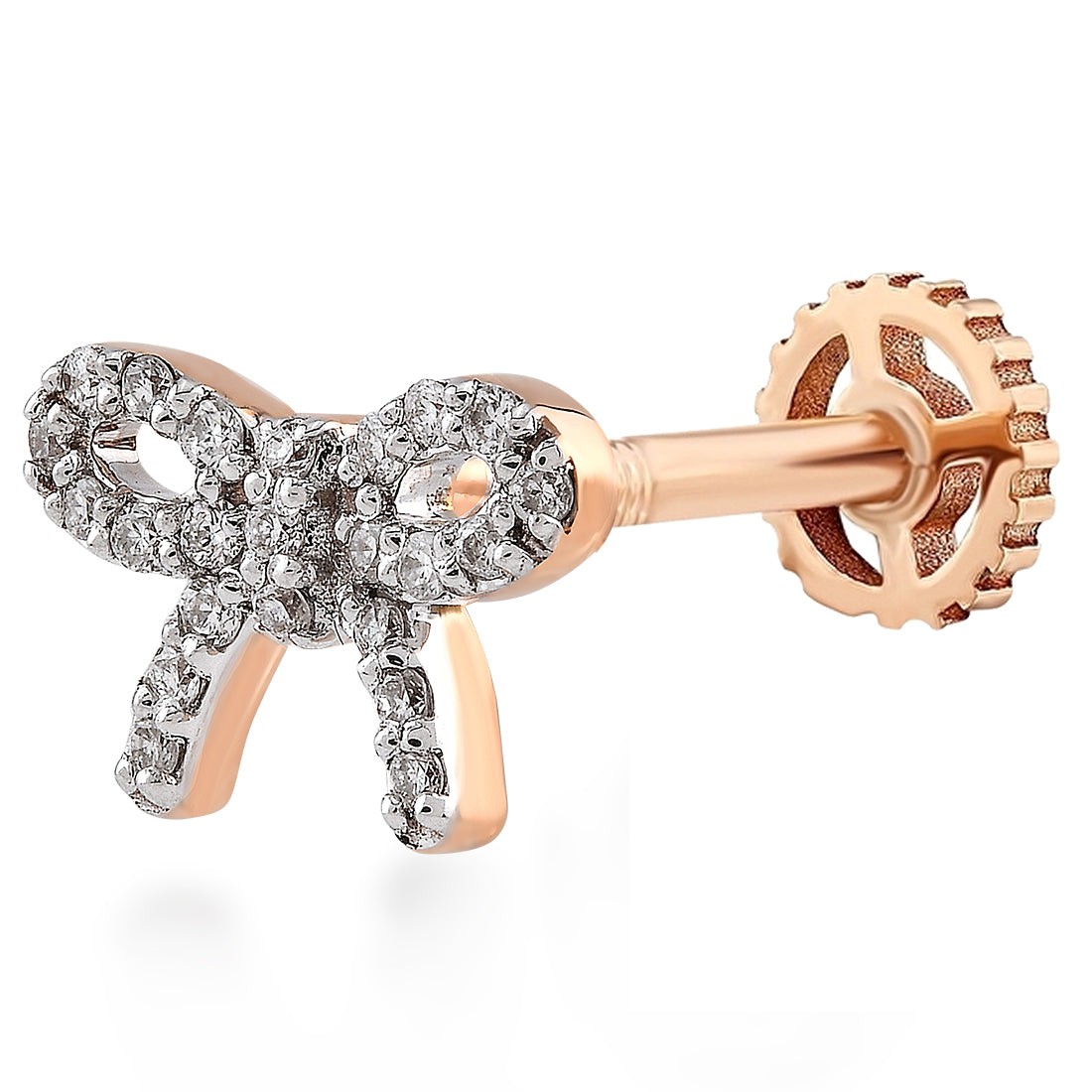 0,06 Karat Pırlanta Tragus Küpe