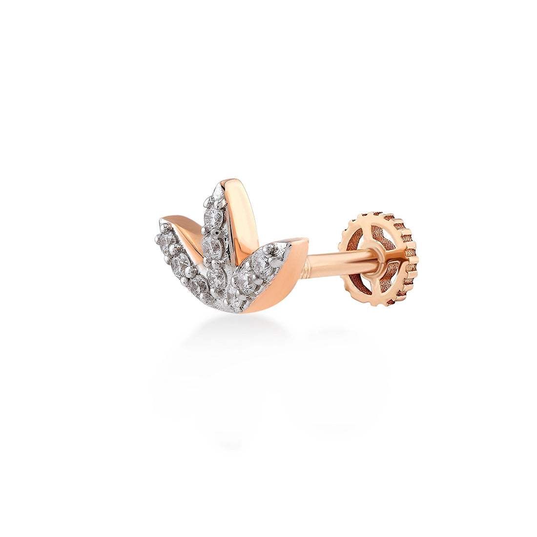 0,07 Karat Pırlanta Tragus Küpe