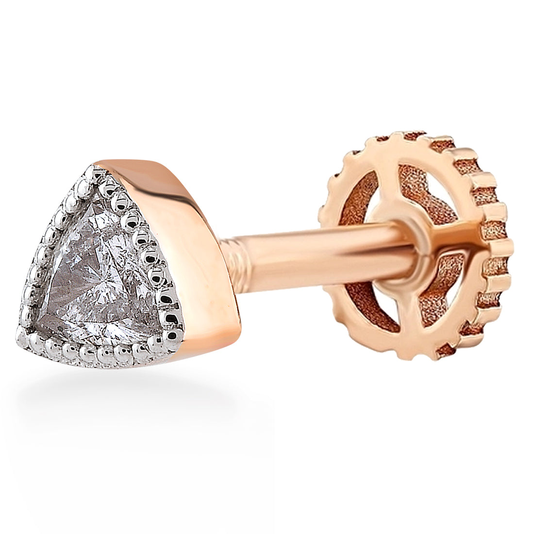 0,08 Karat Pırlanta Tragus Küpe