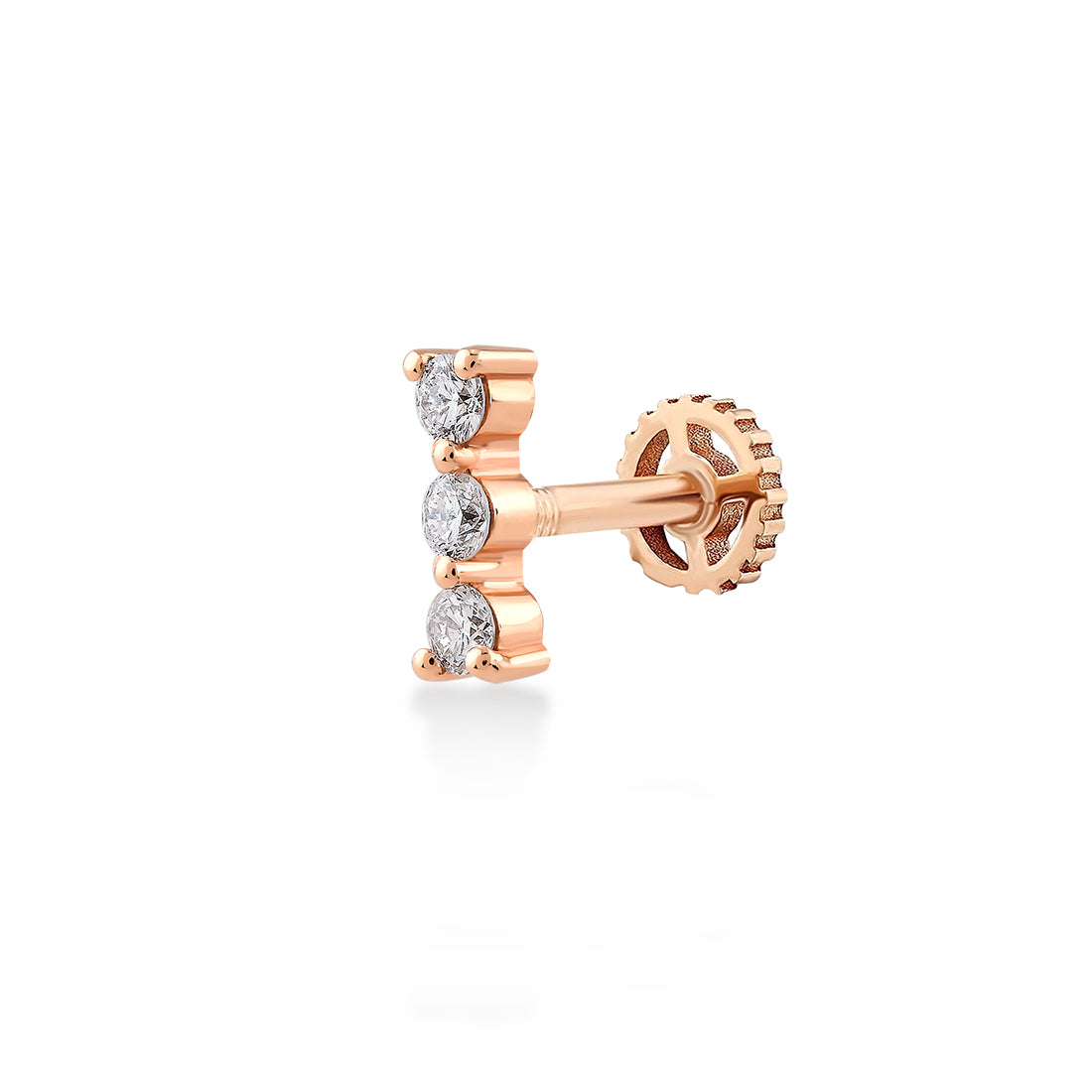 0,09 Karat Pırlanta Tragus Küpe