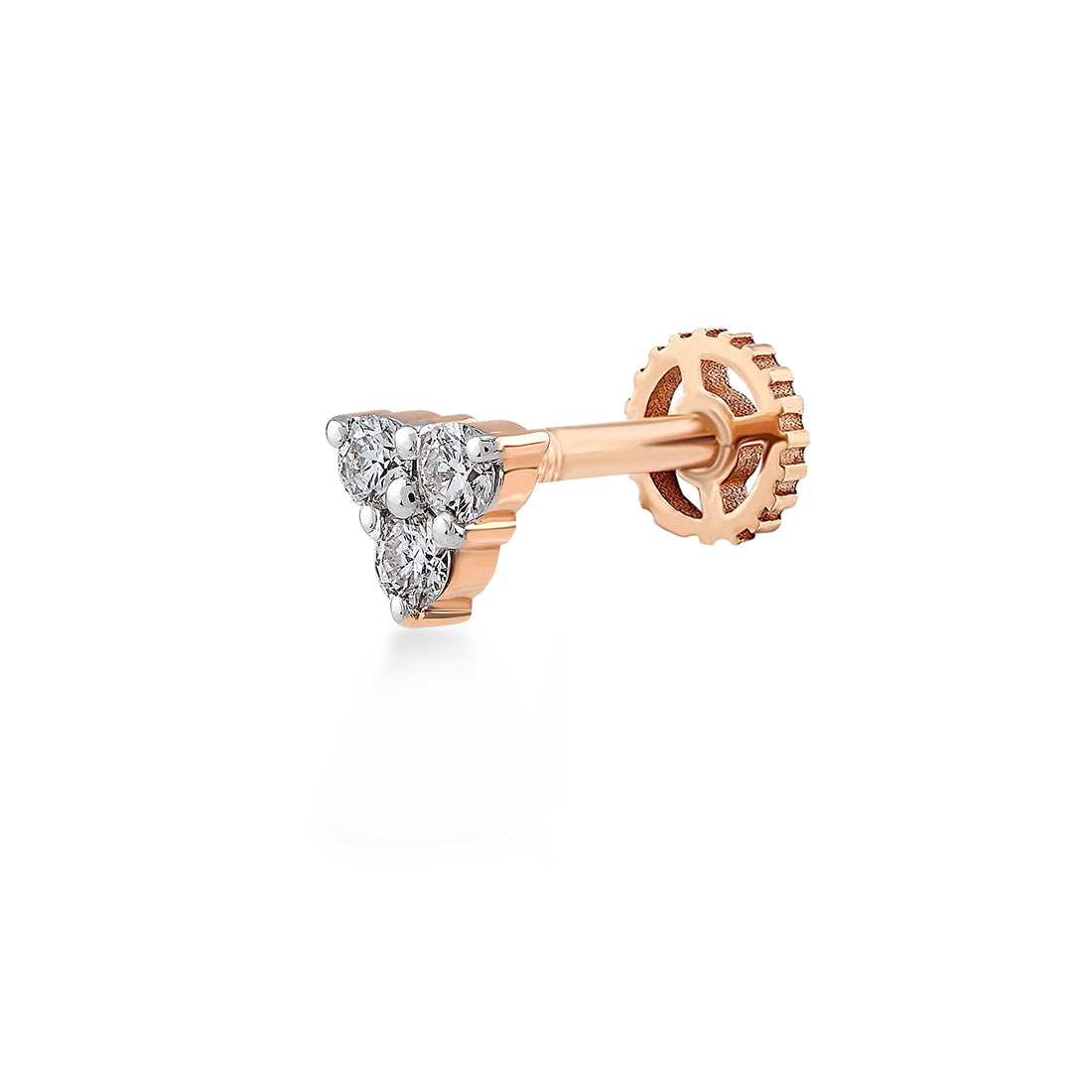 0,09 Karat Pırlanta Tragus Küpe