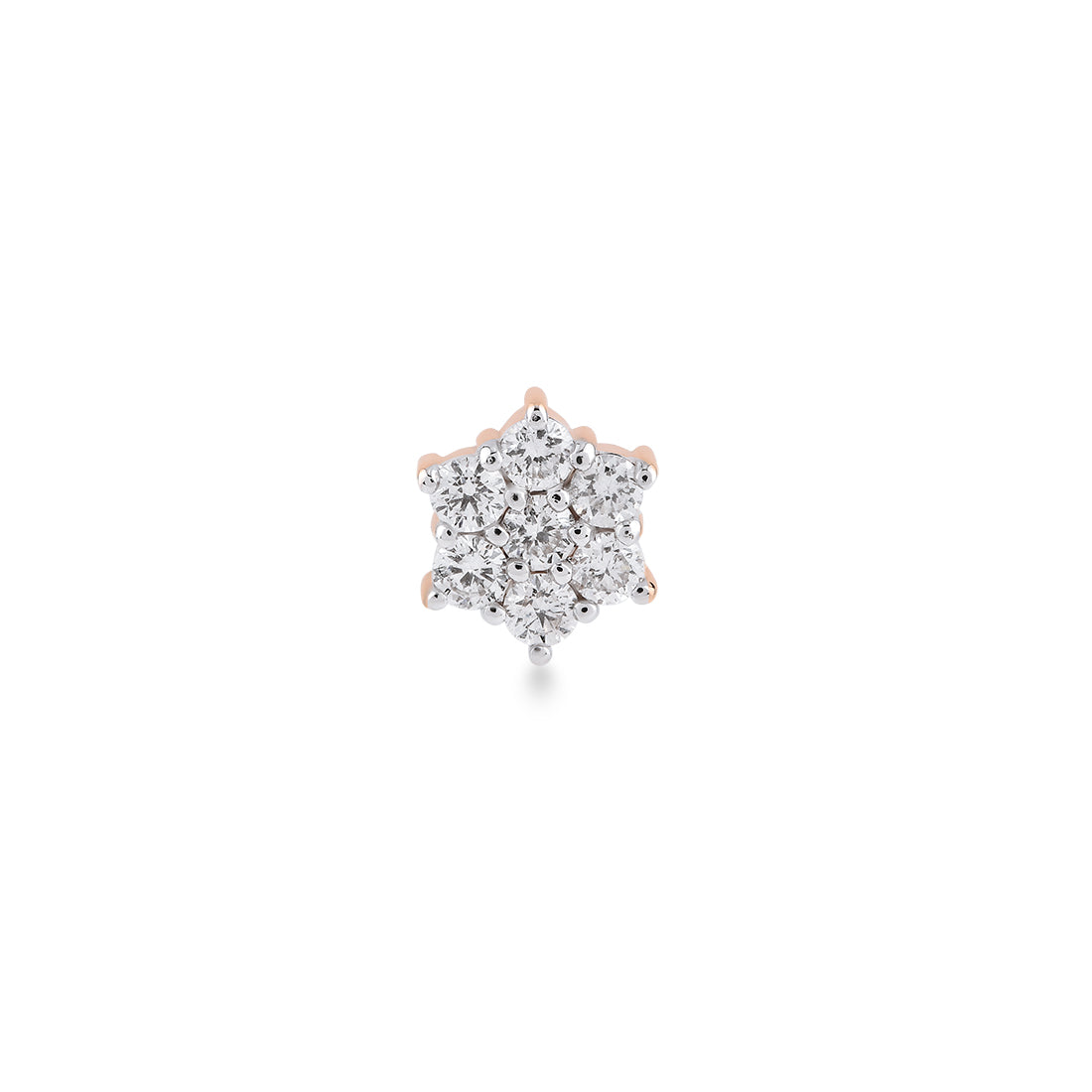 0,22 Karat Pırlanta Tragus Küpe