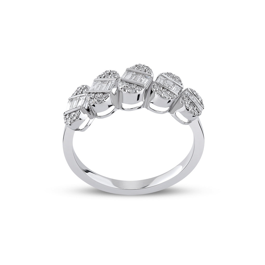 0,36 Karat Pırlanta Baget Yüzük