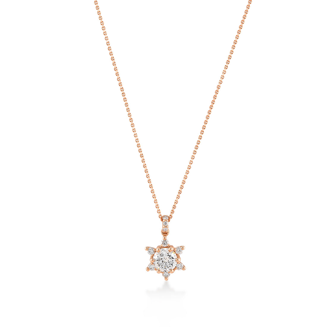 0,49 Karat Lotus Pırlanta Tektaş Kolye