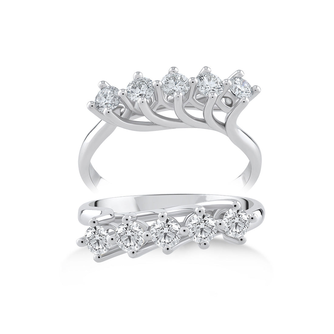 0,50 Karat Pırlanta Beştaş Yüzük