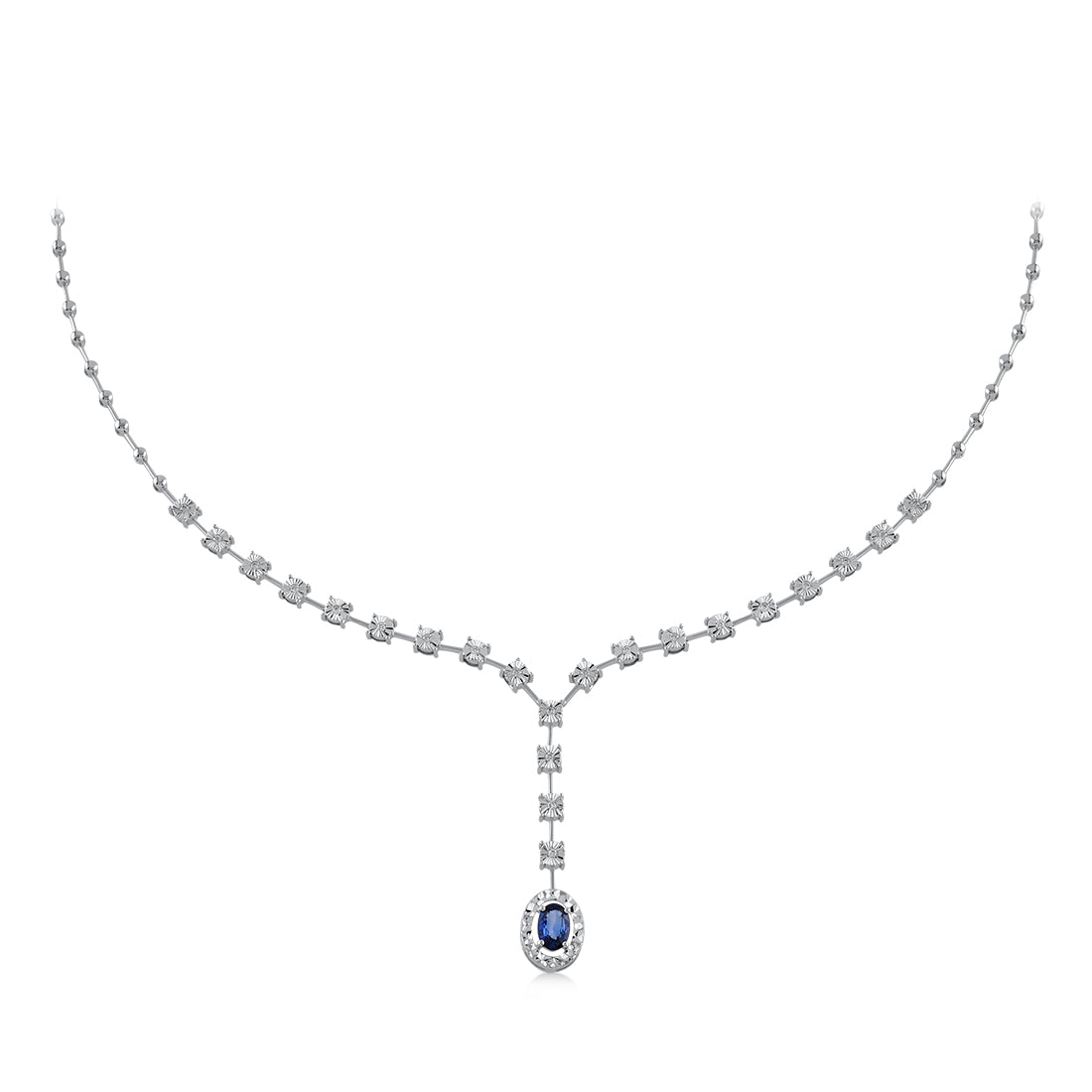 0,62 Karat Pırlanta Safir Gerdanlık