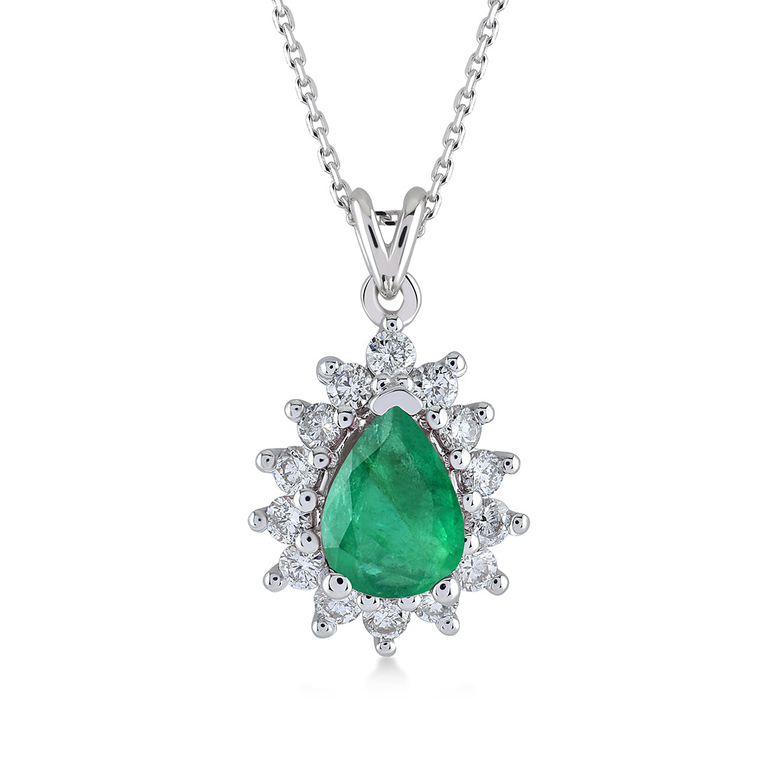 0,90 Karat Pırlanta Safir Kolye