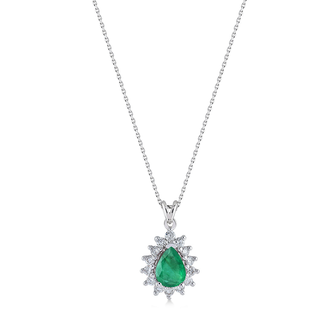 0,90 Karat Pırlanta Safir Kolye
