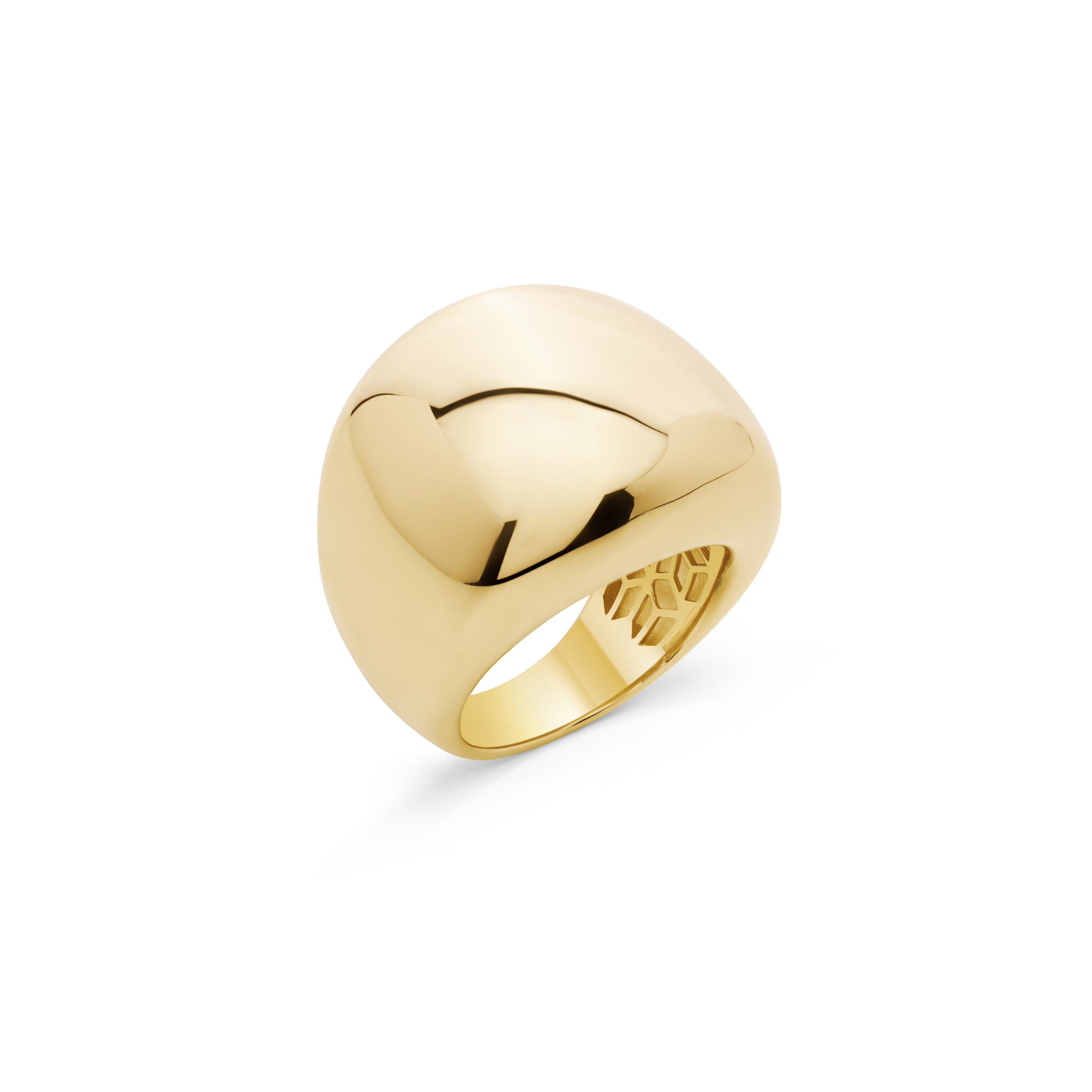 Cetaş Eterna Bombeli Yüzeyli 14 Ayar Altın Yüzük