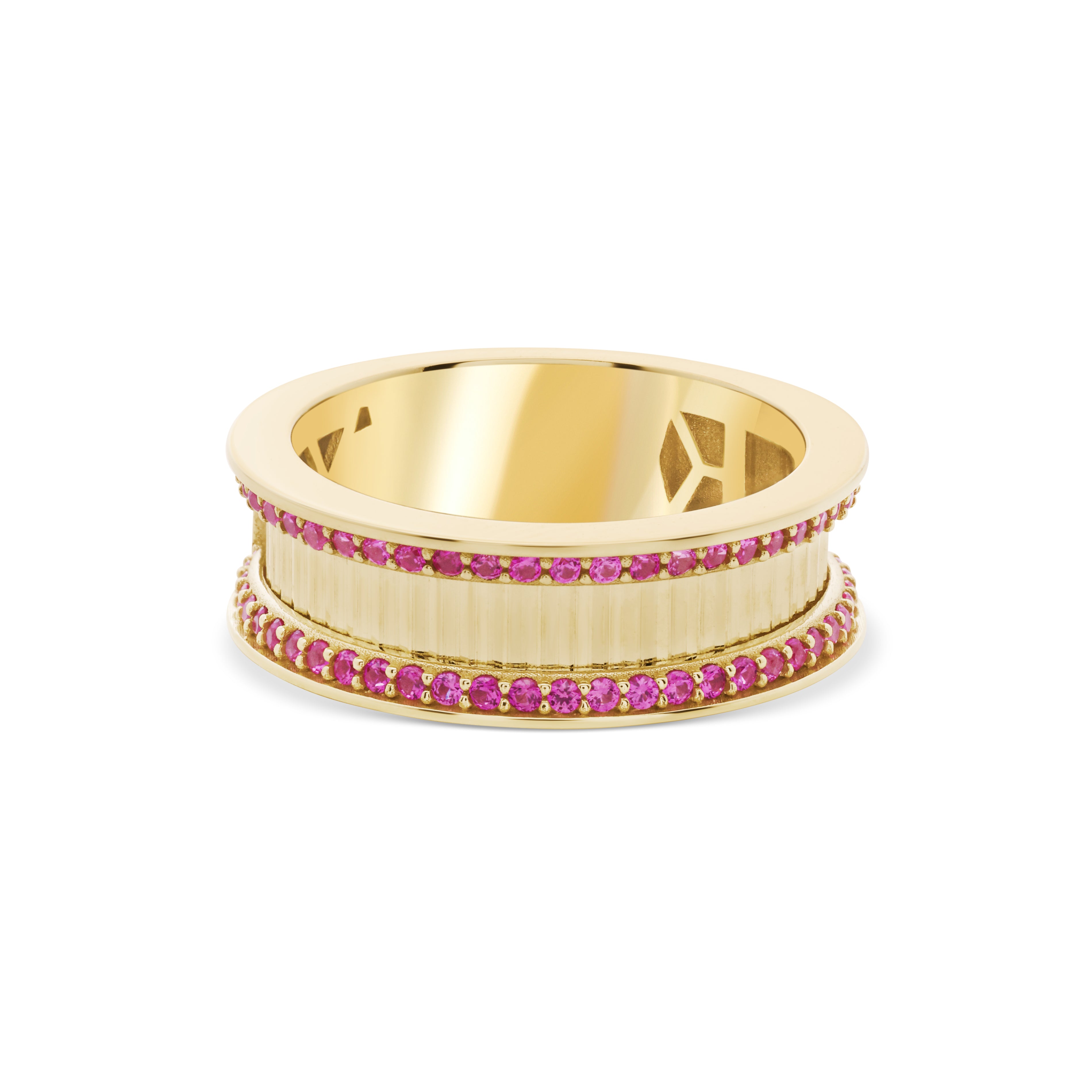 Cetaş Eterna Pembe Taşlı 14 Ayar Altın Yüzük