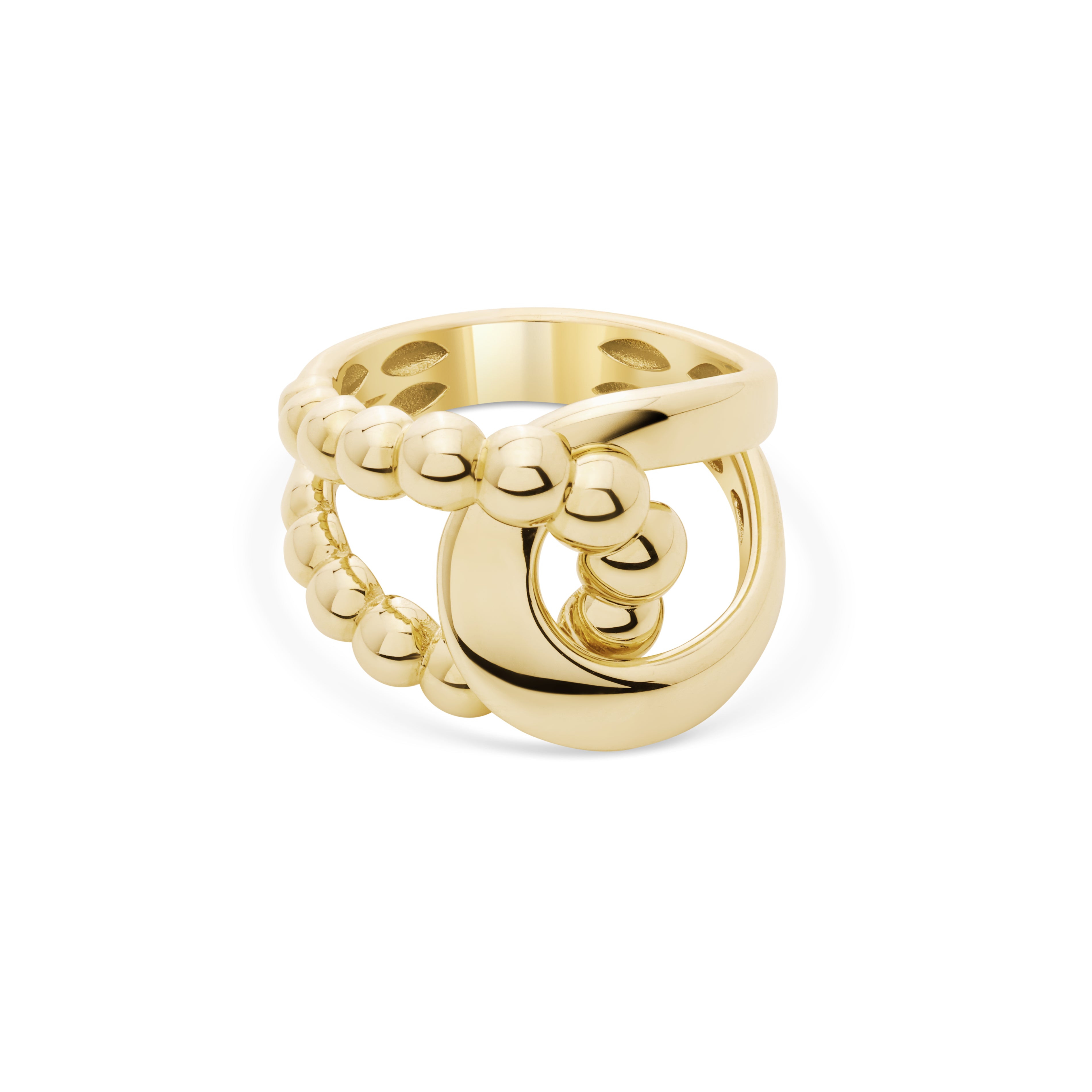 Cetaş Eterna Boncuklu 14 Ayar Altın Yüzük