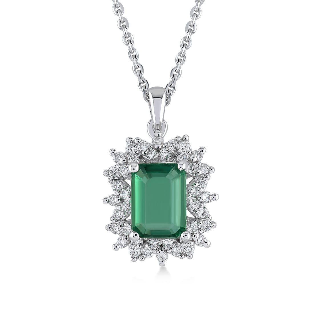 1.01 Karat Pırlanta Safir Kolye