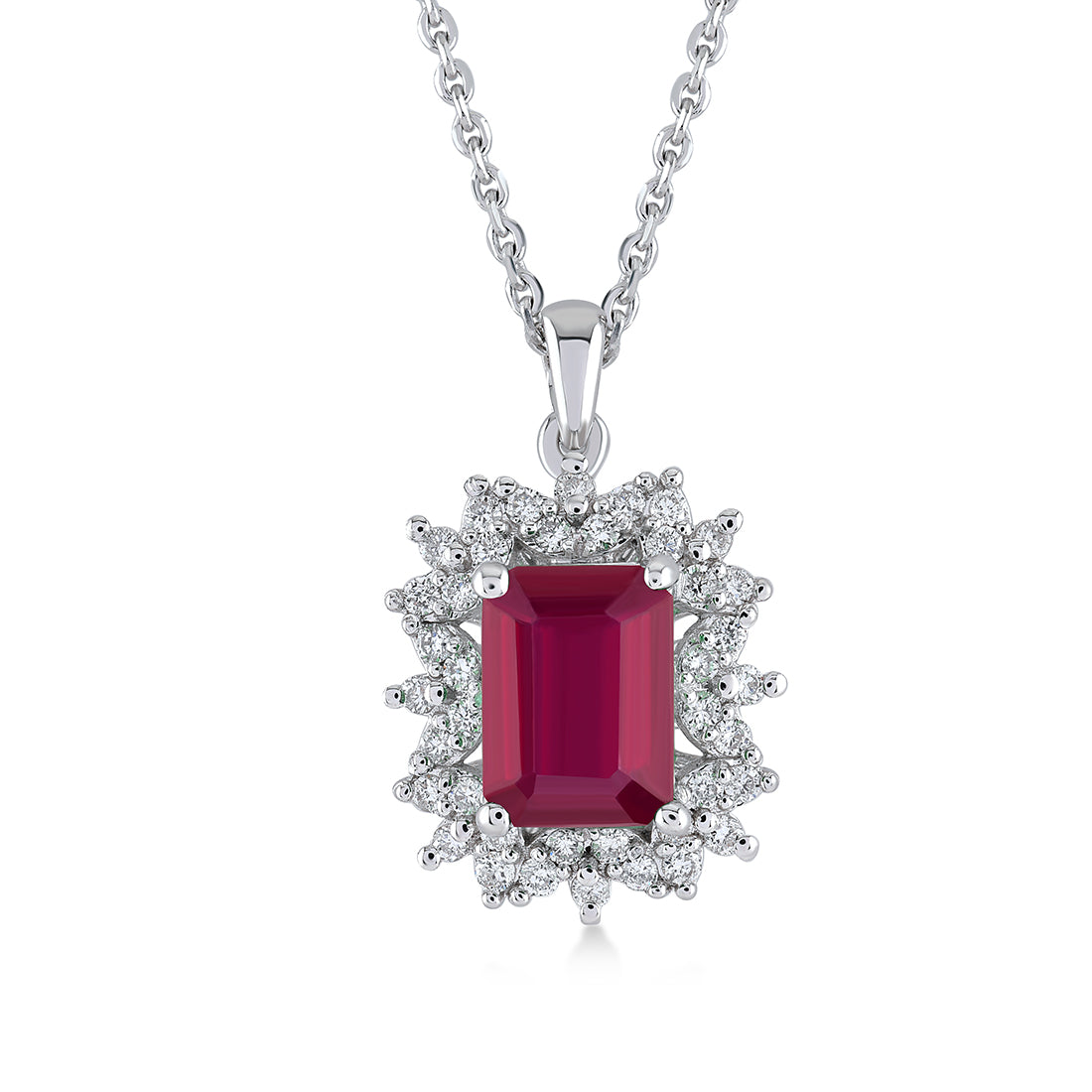 1.01 Karat Pırlanta Safir Kolye