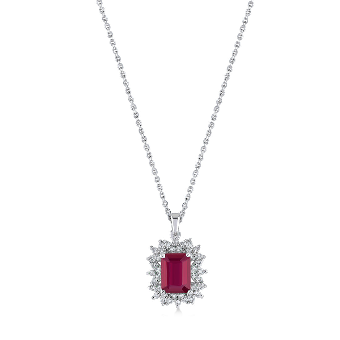 1.01 Karat Pırlanta Safir Kolye