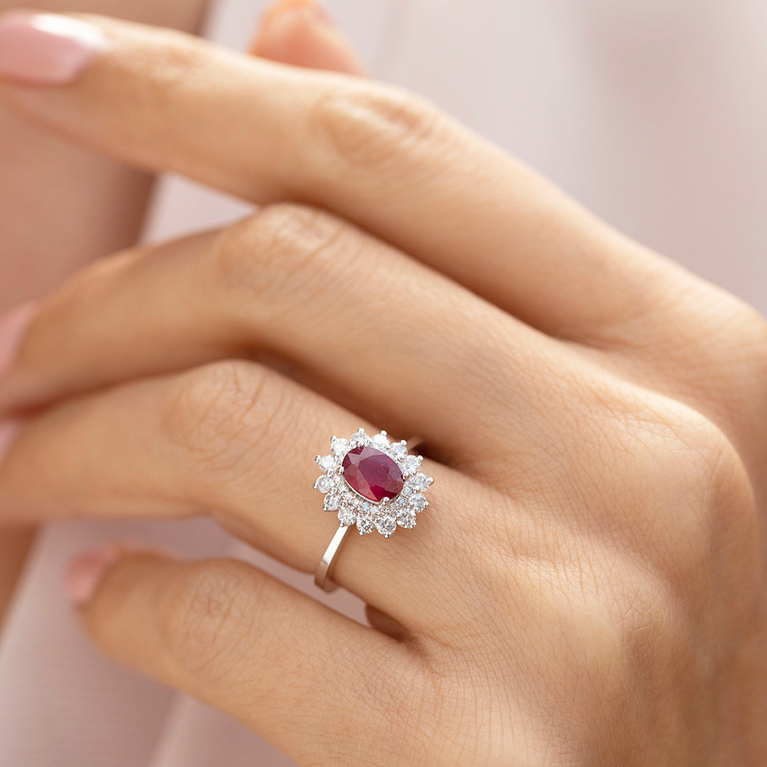 1,64 Karat Pırlanta Safir Yüzük