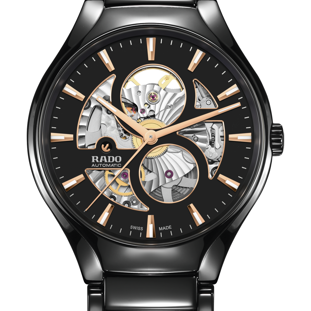 Rado True Round Automatic Open Heart R27107172 Kol Saati
