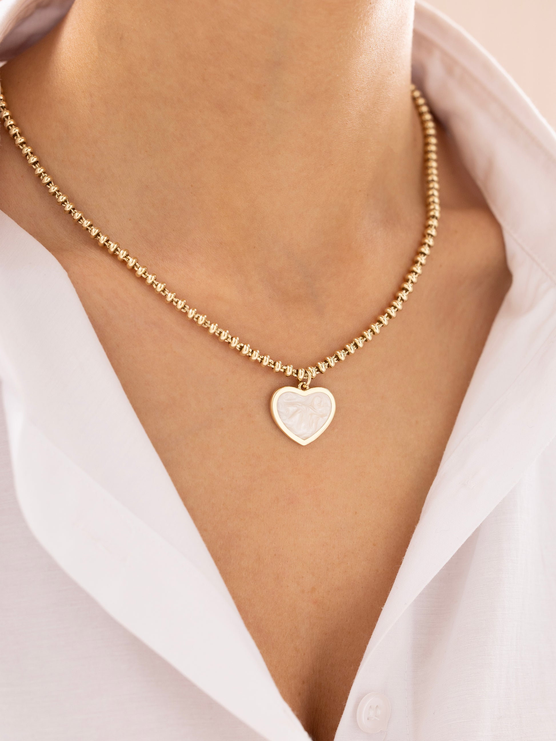 Cetaş Eterna Kalpli 14 Ayar Altın Kolye