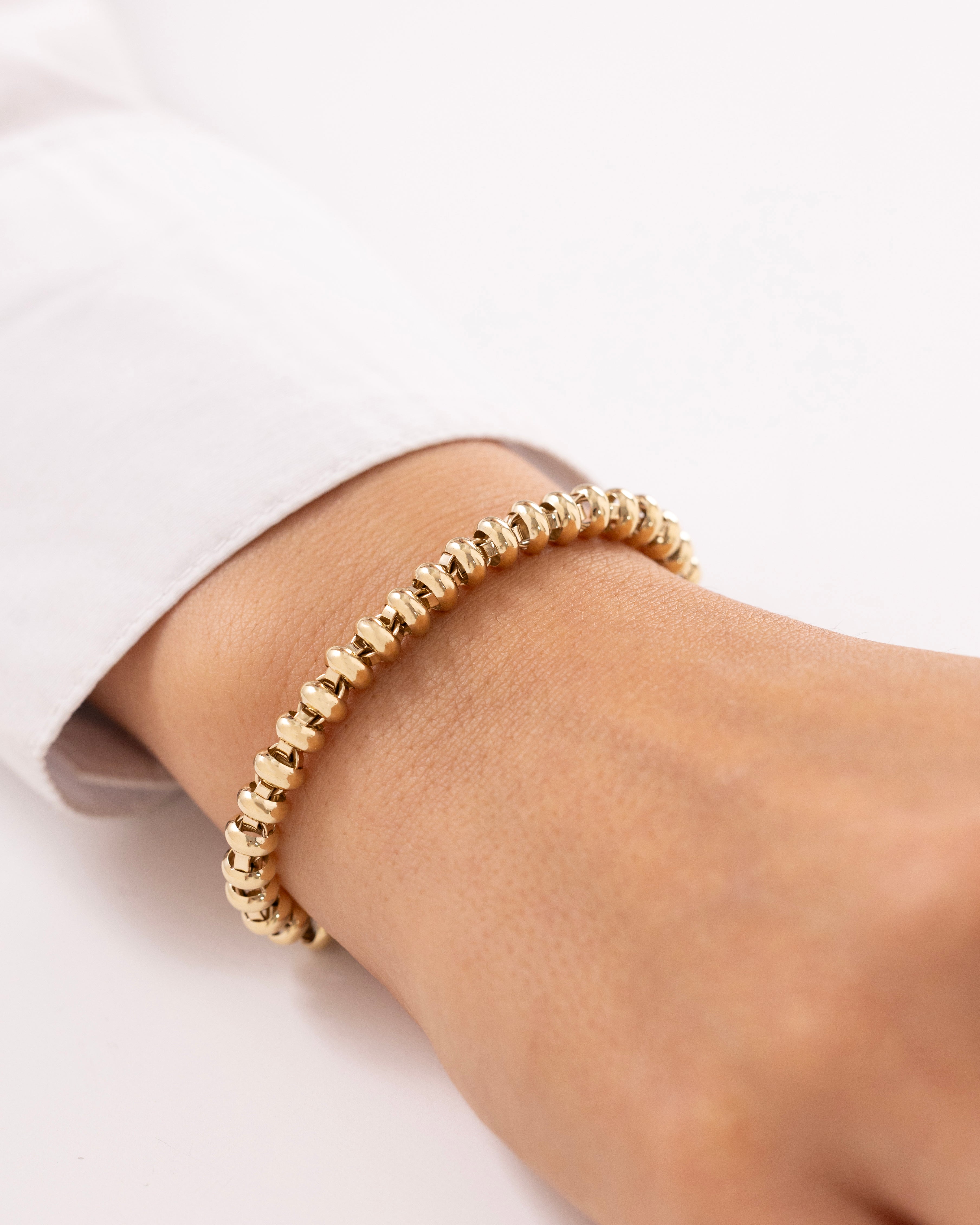 Cetaş Eterna Yuvarlak Zincir 14 Ayar Altın Bileklik