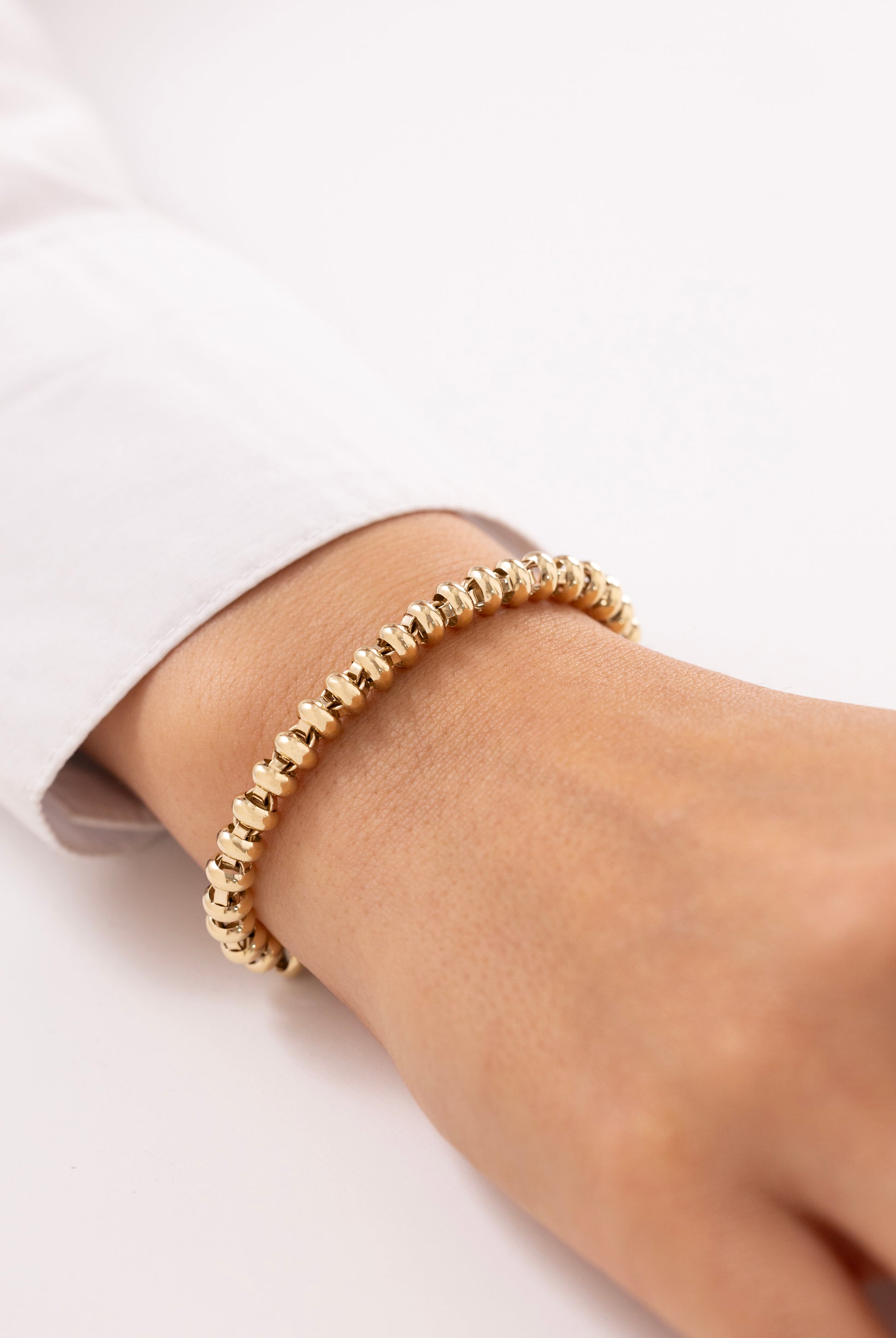 Cetaş Eterna Yuvarlak Zincir 14 Ayar Altın Bileklik