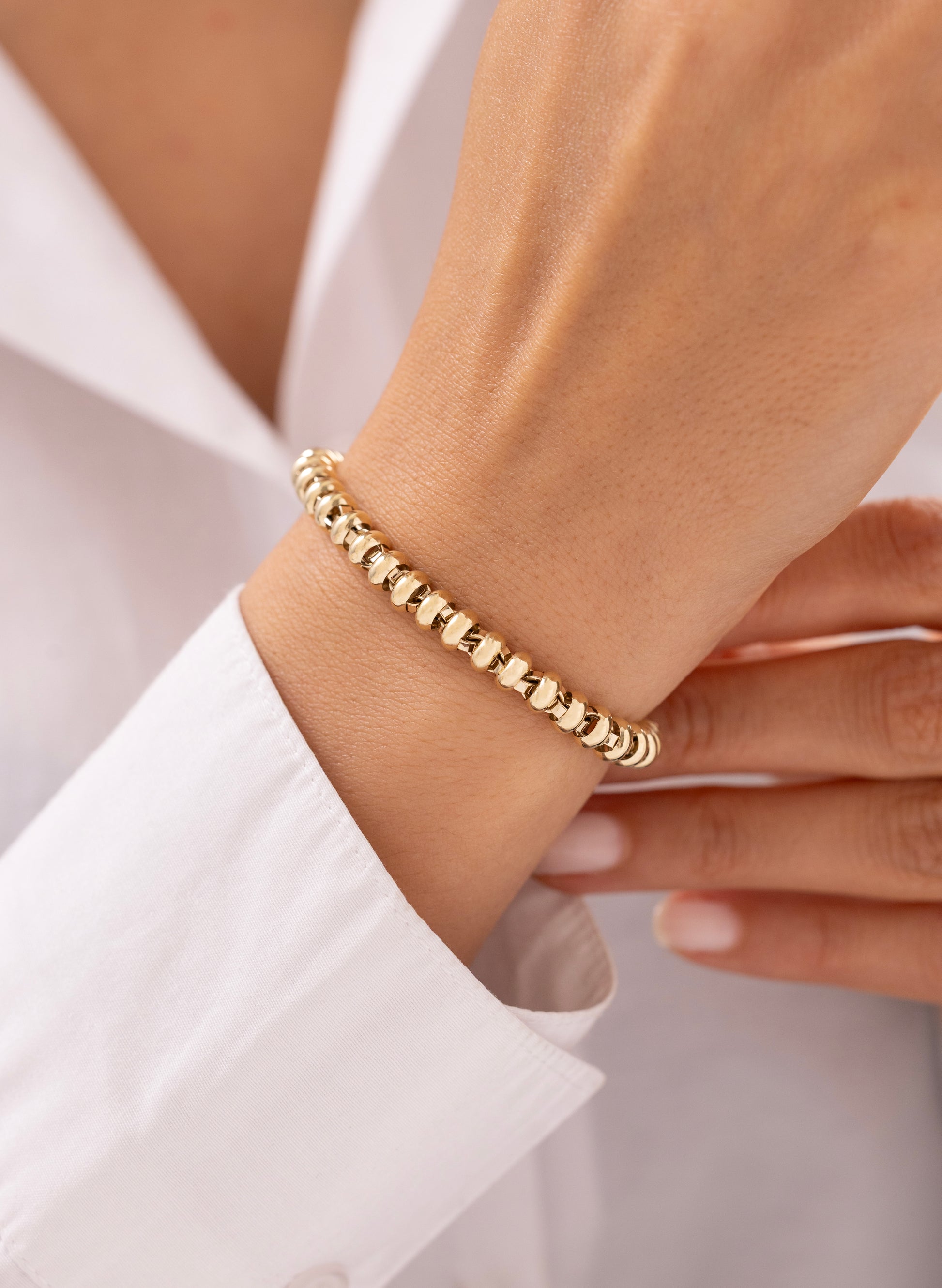 Cetaş Eterna Yuvarlak Zincir 14 Ayar Altın Bileklik