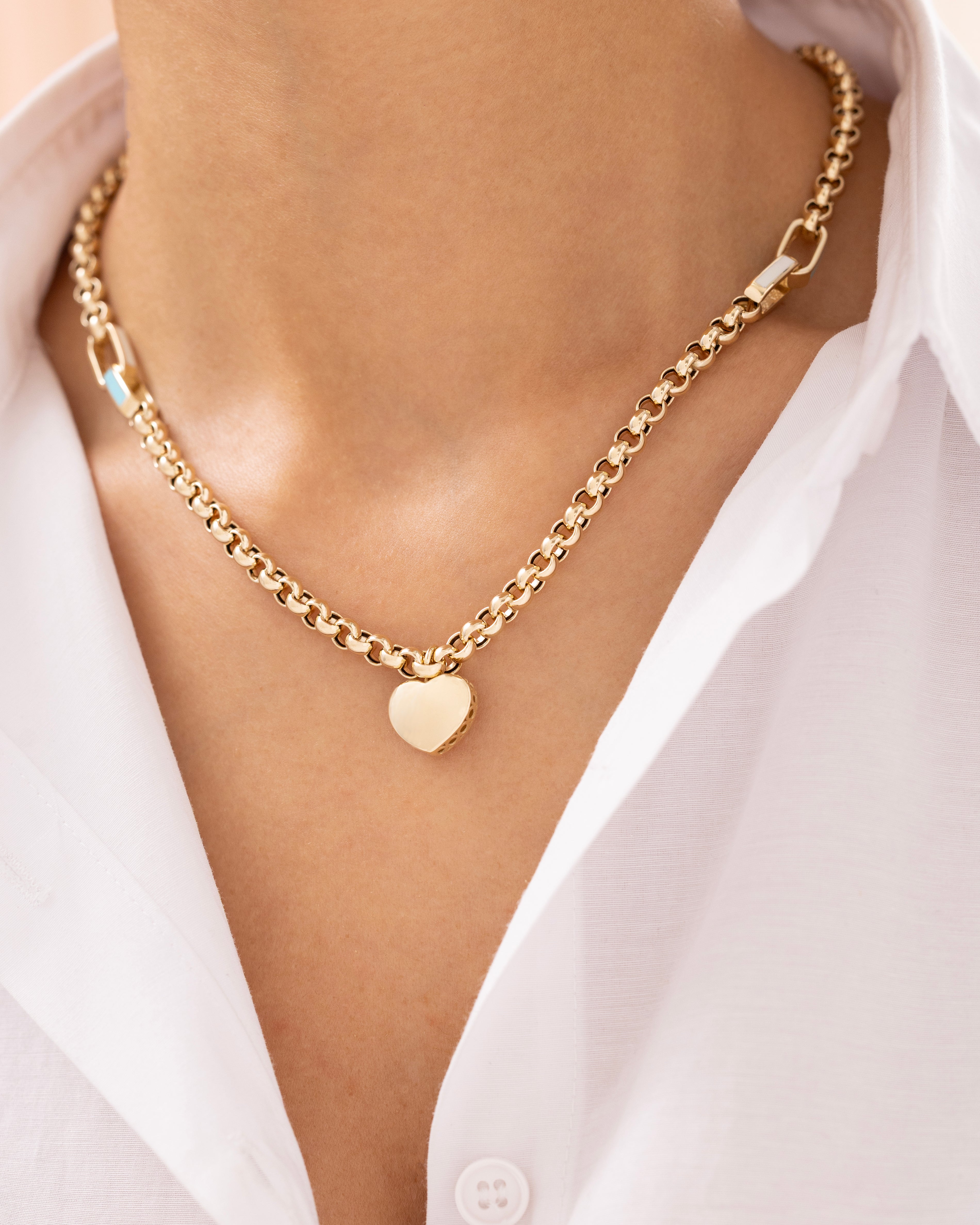 Cetaş Eterna Kalpli 14 Ayar Altın Kolye