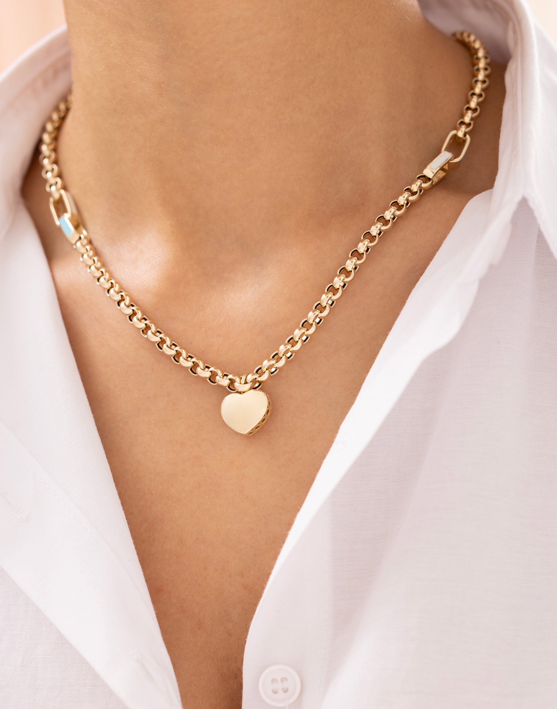 Cetaş Eterna Kalpli 14 Ayar Altın Kolye