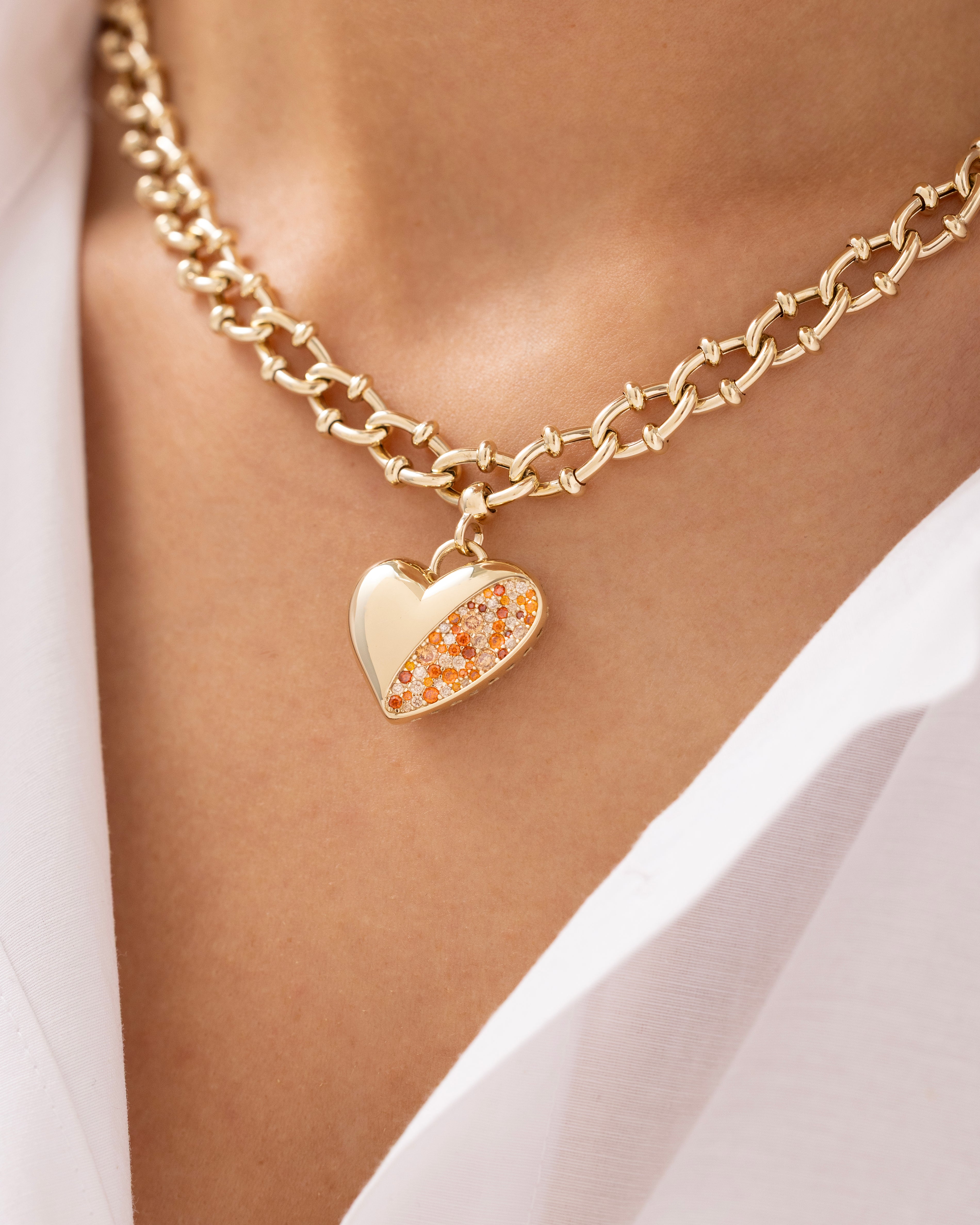 Cetaş Eterna 14 Ayar Altın Kalpli Kolye