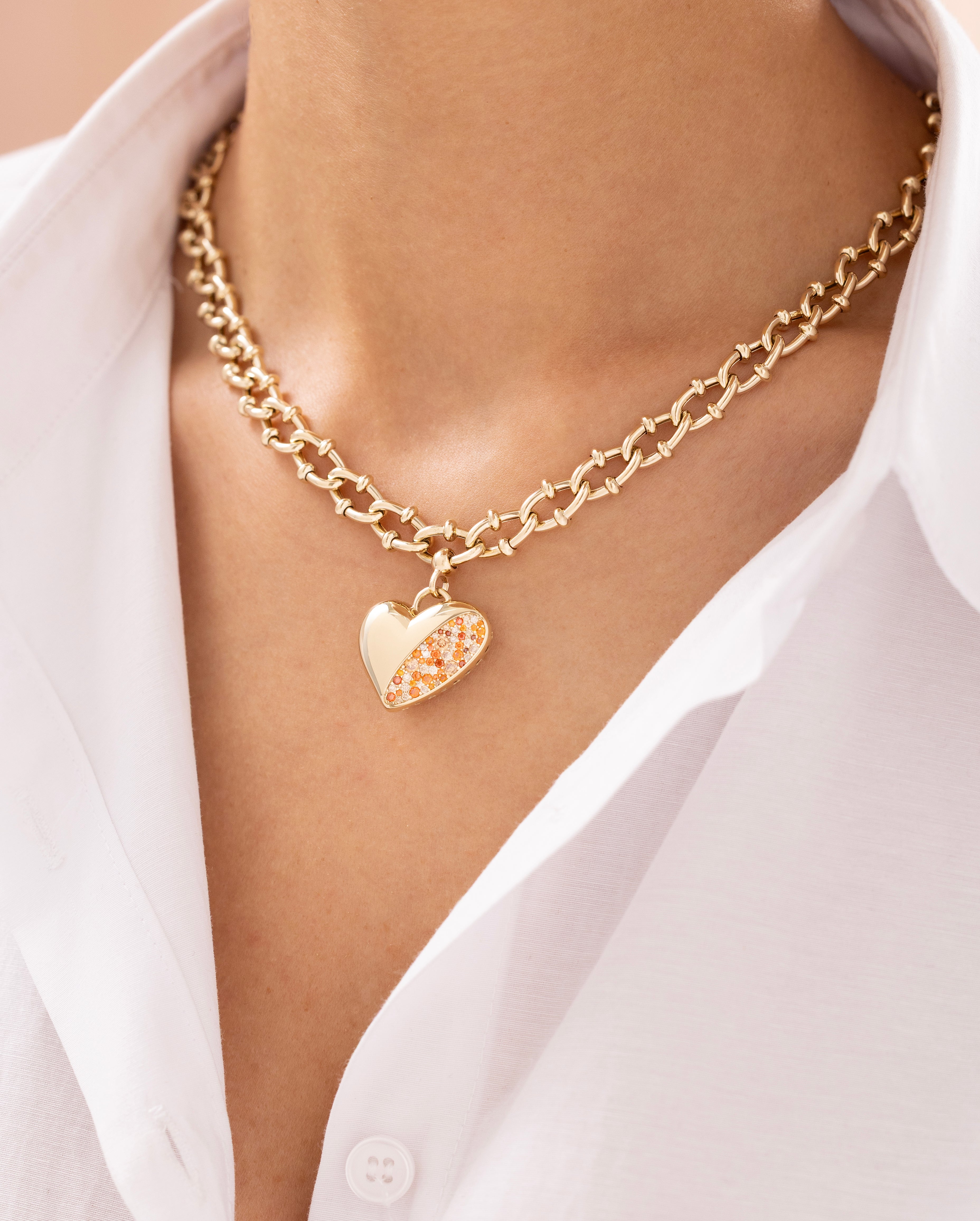 Cetaş Eterna 14 Ayar Altın Kalpli Kolye