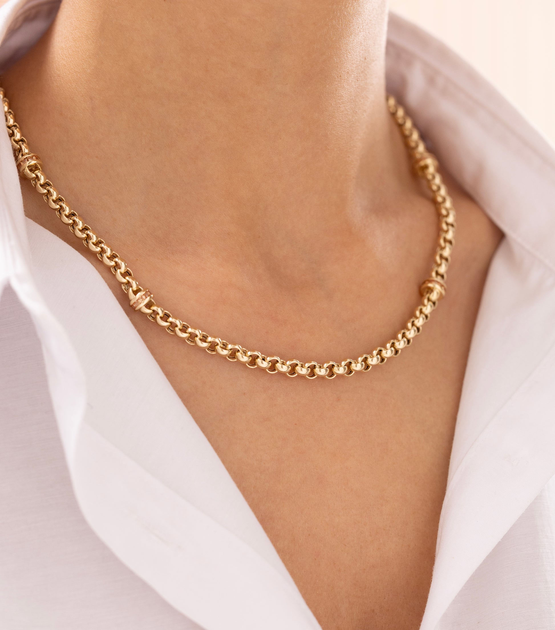 Cetaş Eterna Halka Zincir 14 Ayar Altın Kolye