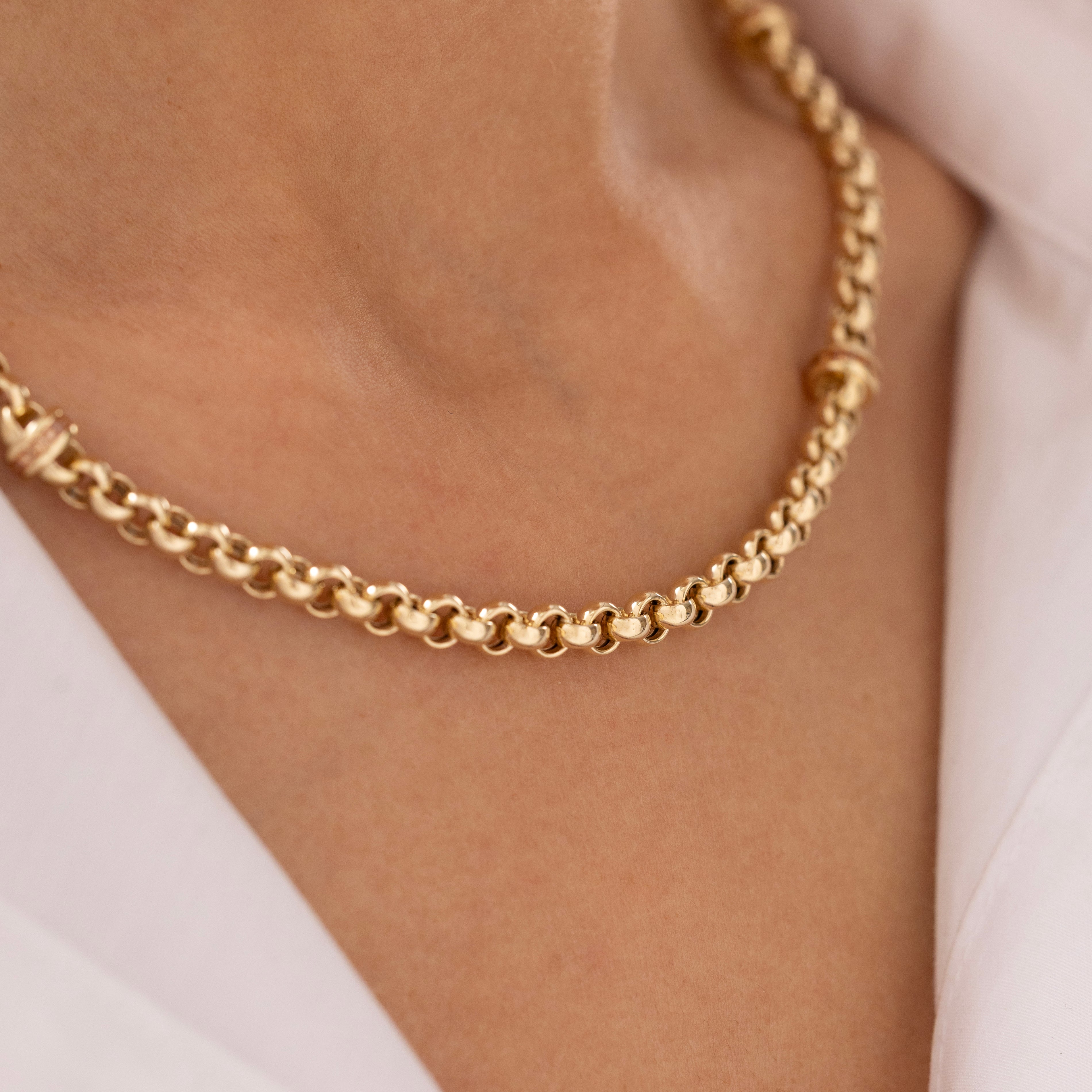 Cetaş Eterna Halka Zincir 14 Ayar Altın Kolye