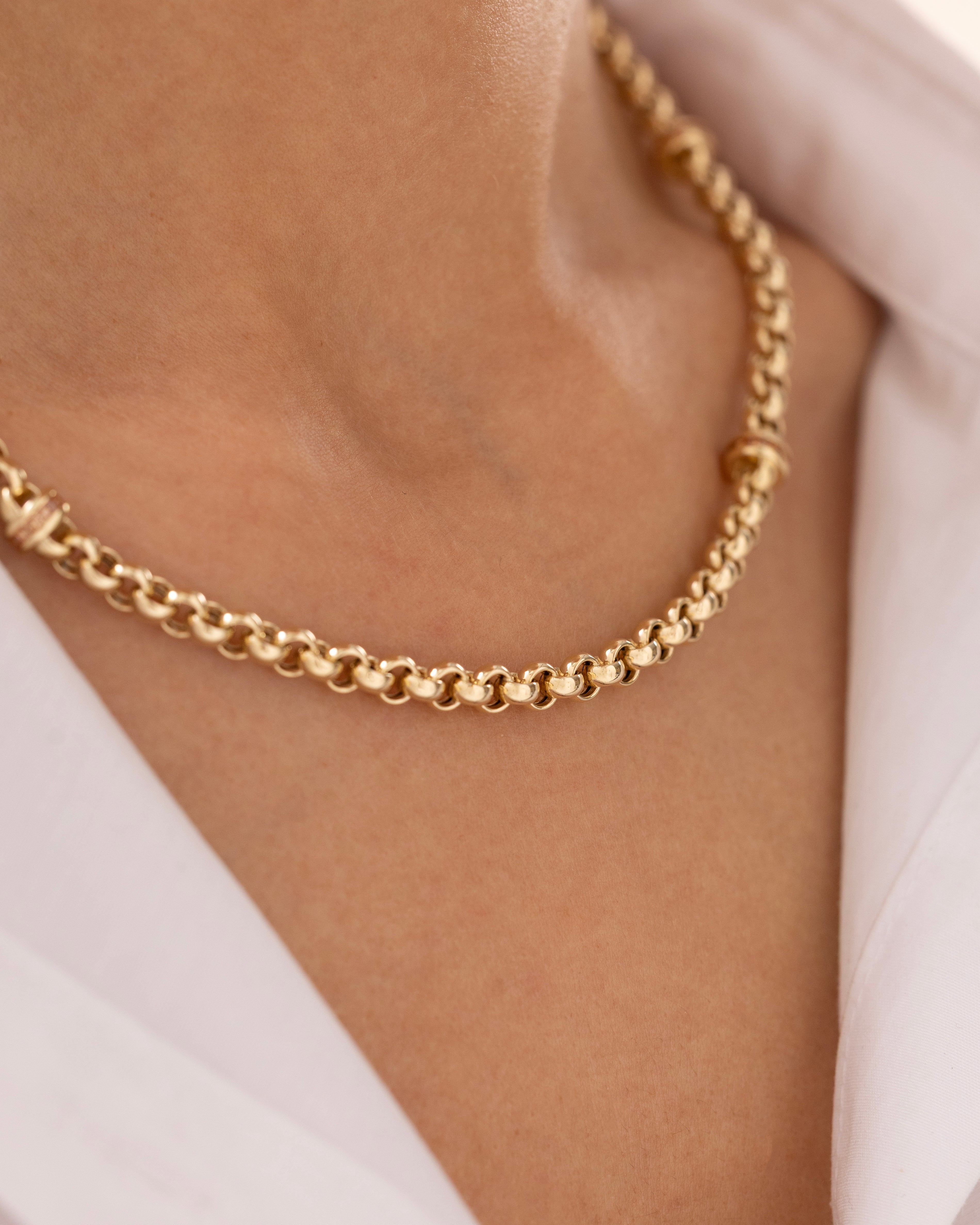 Cetaş Eterna Halka Zincir 14 Ayar Altın Kolye