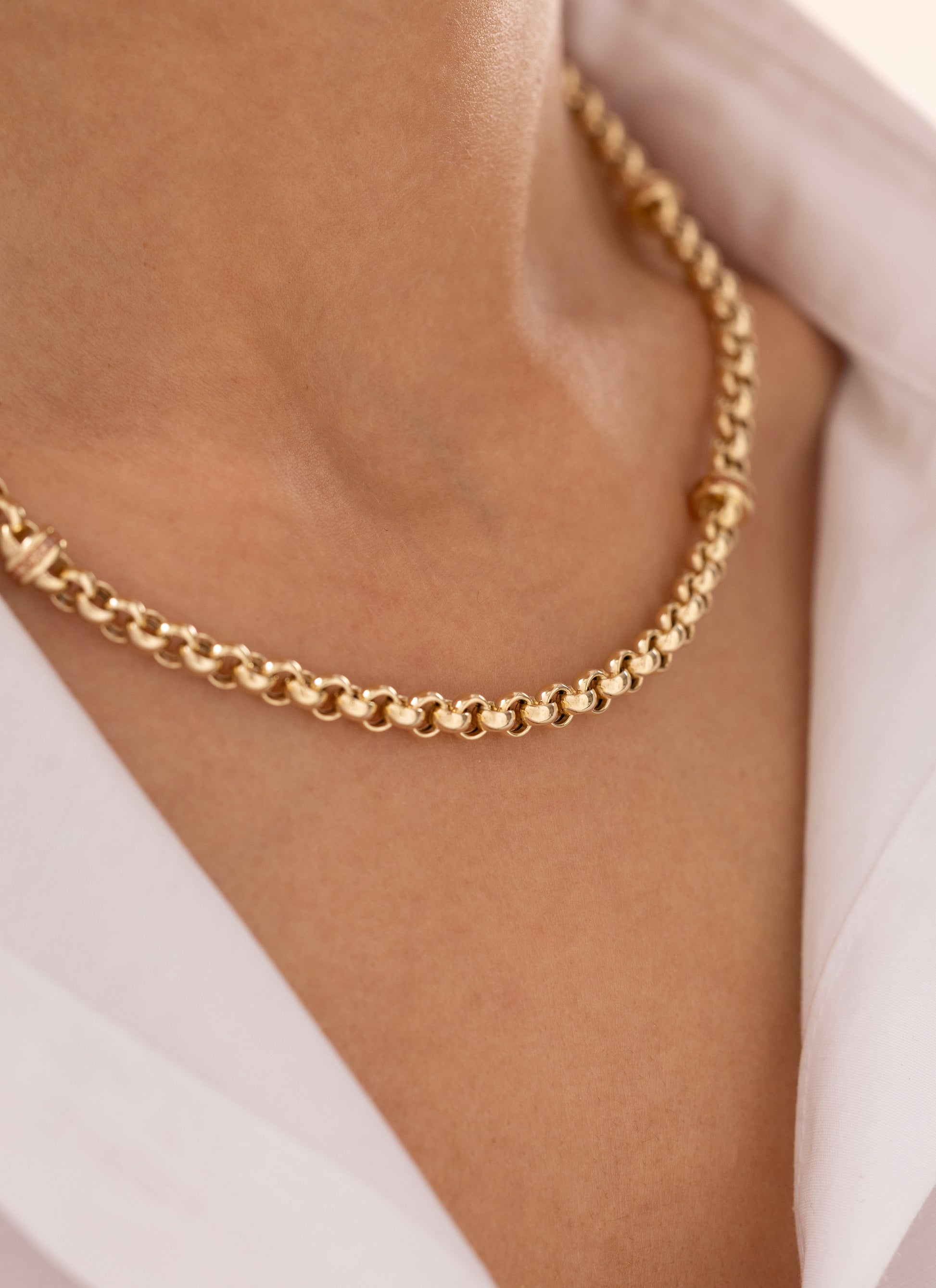 Cetaş Eterna Halka Zincir 14 Ayar Altın Kolye