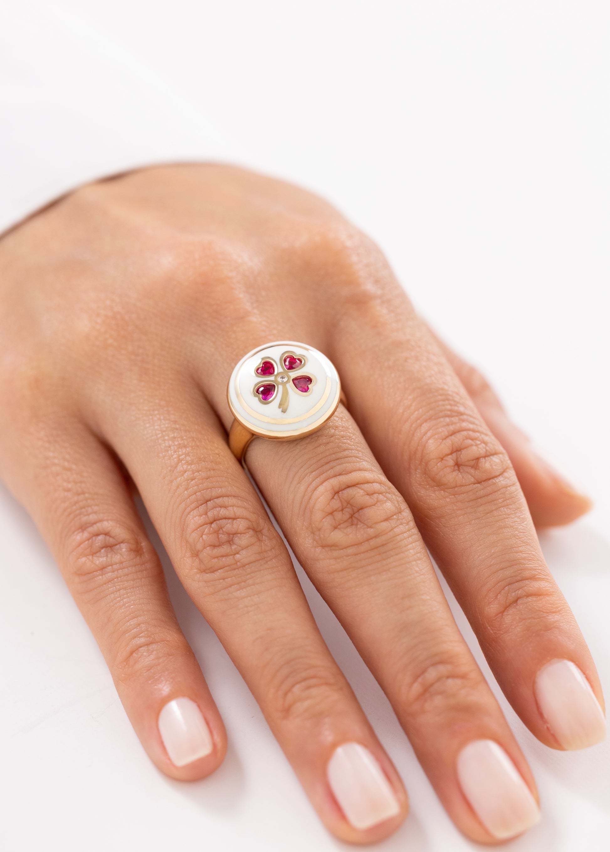 Cetaş Eterna Yonca 14 Ayar Altın Yüzük