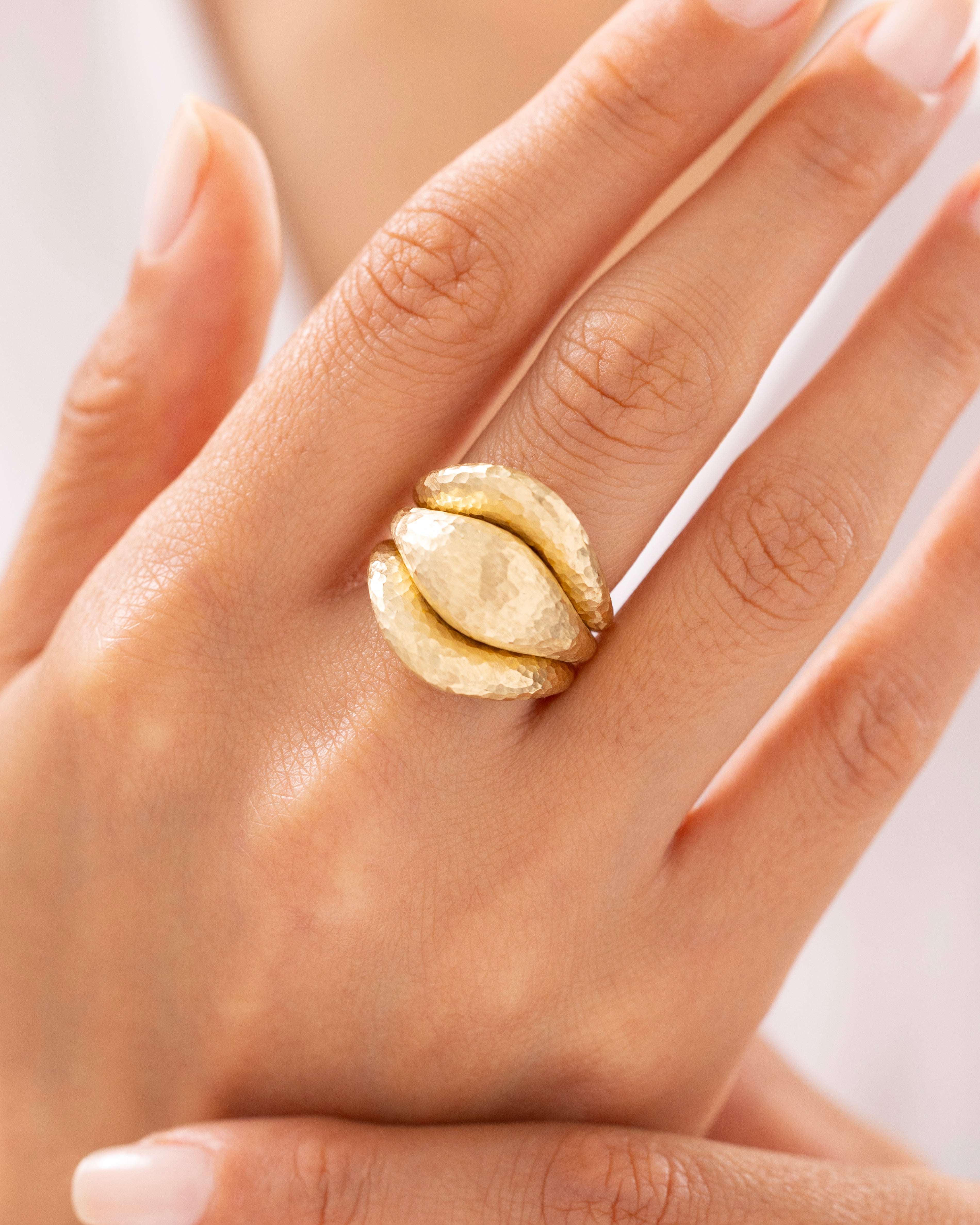 Cetaş Eterna Vintage Dövme 14 Ayar Altın Yüzük