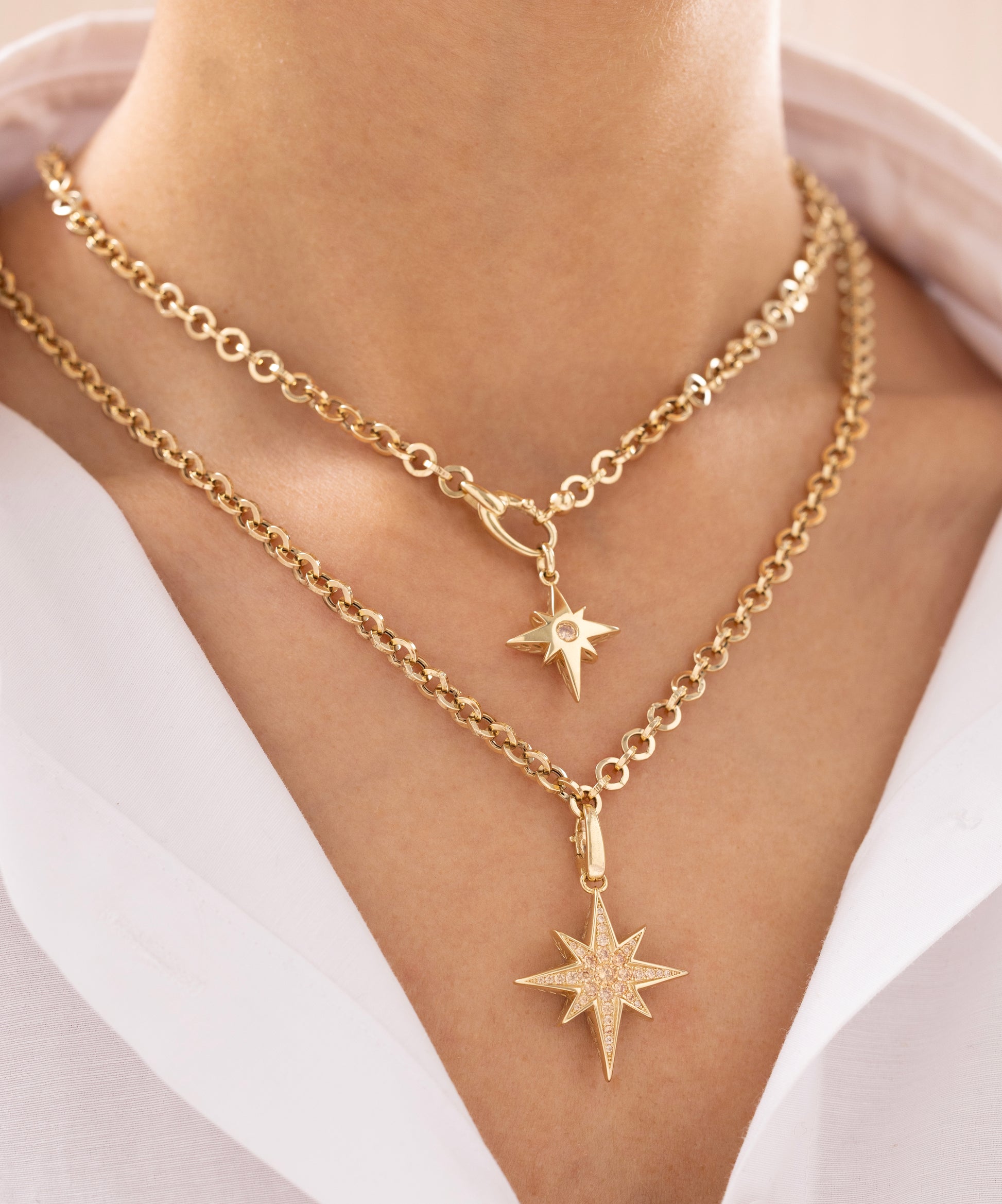 Cetaş Eterna Kuzey Yıldızı 14 Ayar Altın Kolye