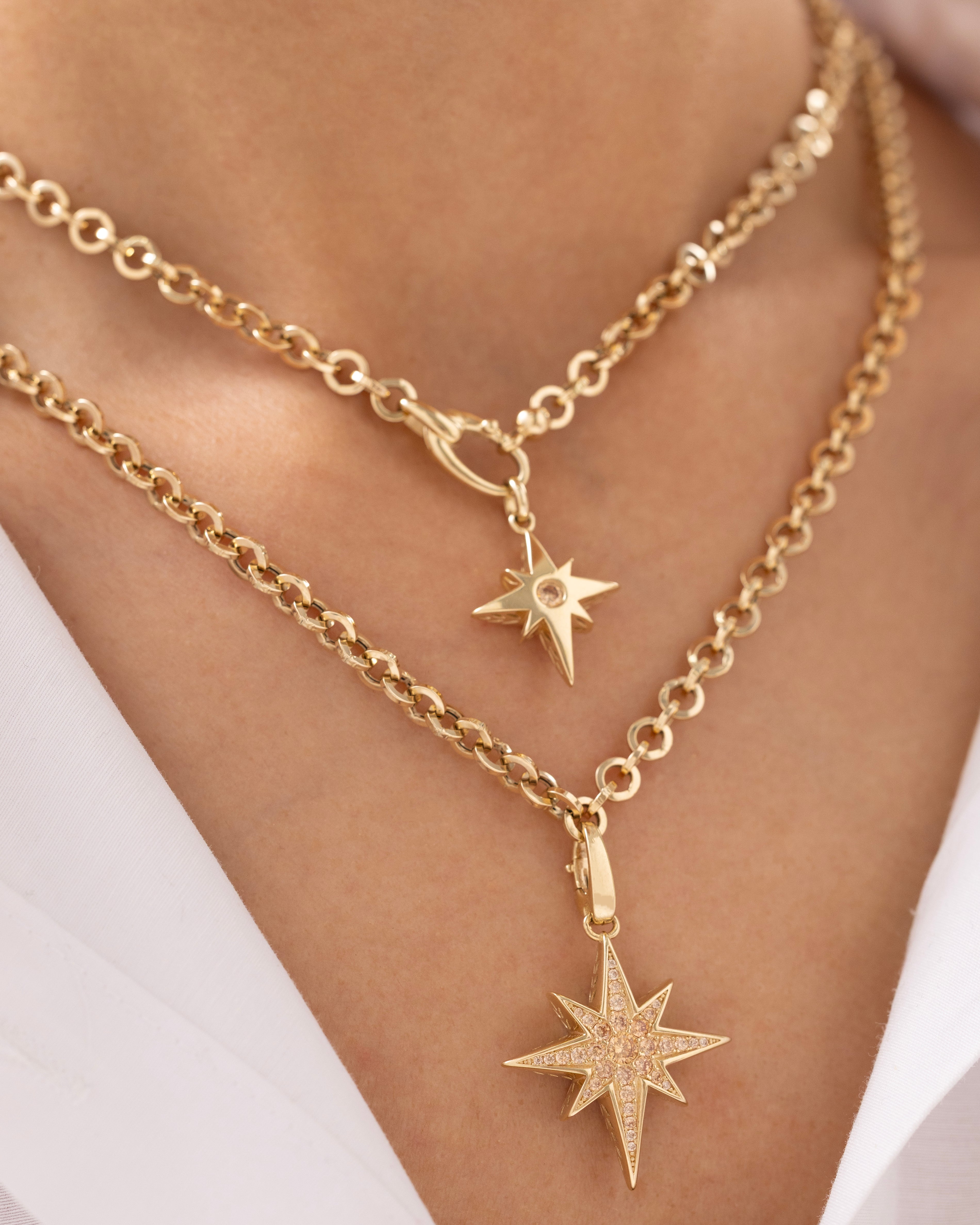 Cetaş Eterna Kuzey Yıldızı 14 Ayar Altın Kolye