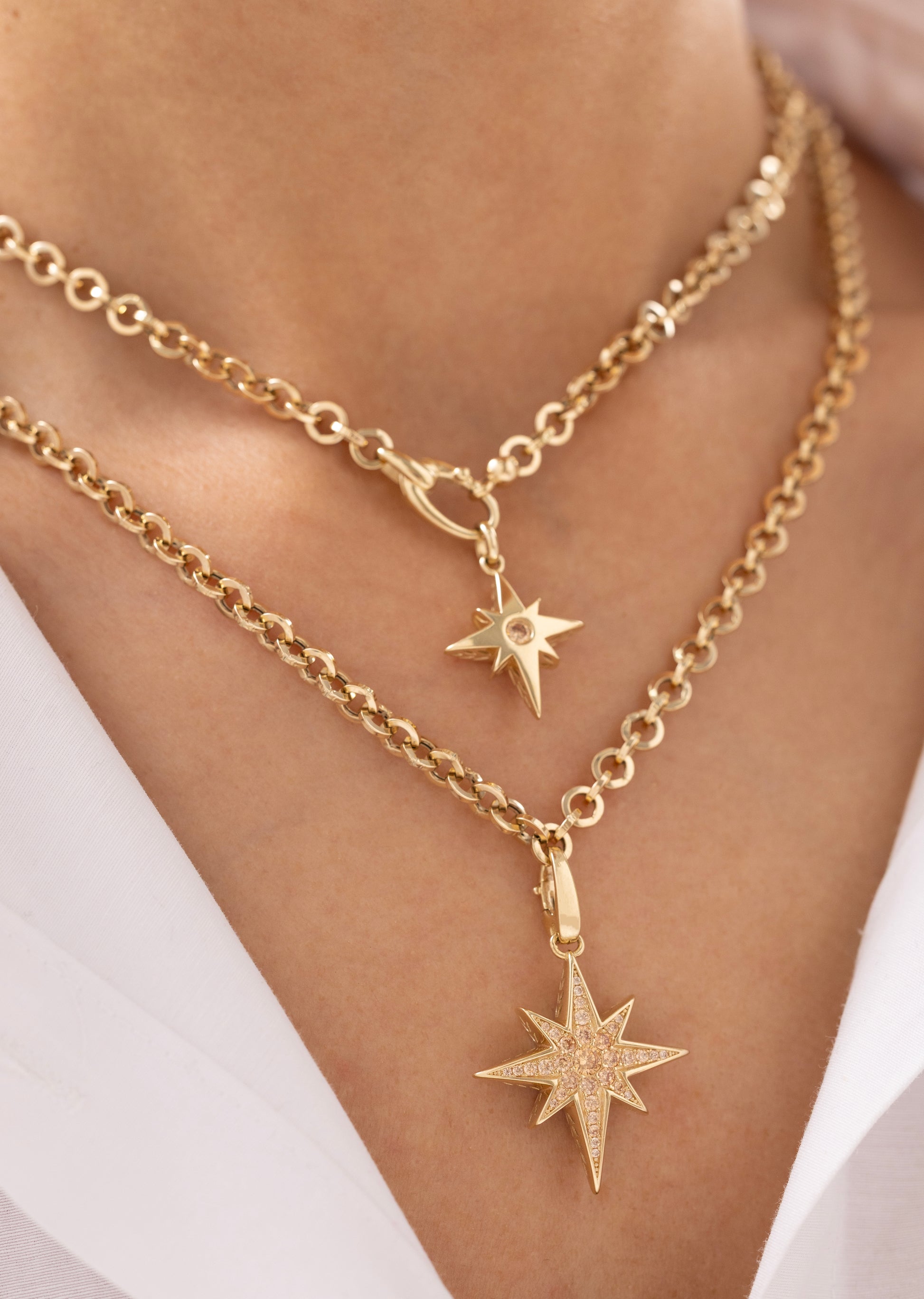 Cetaş Eterna Kuzey Yıldızı 14 Ayar Altın Kolye