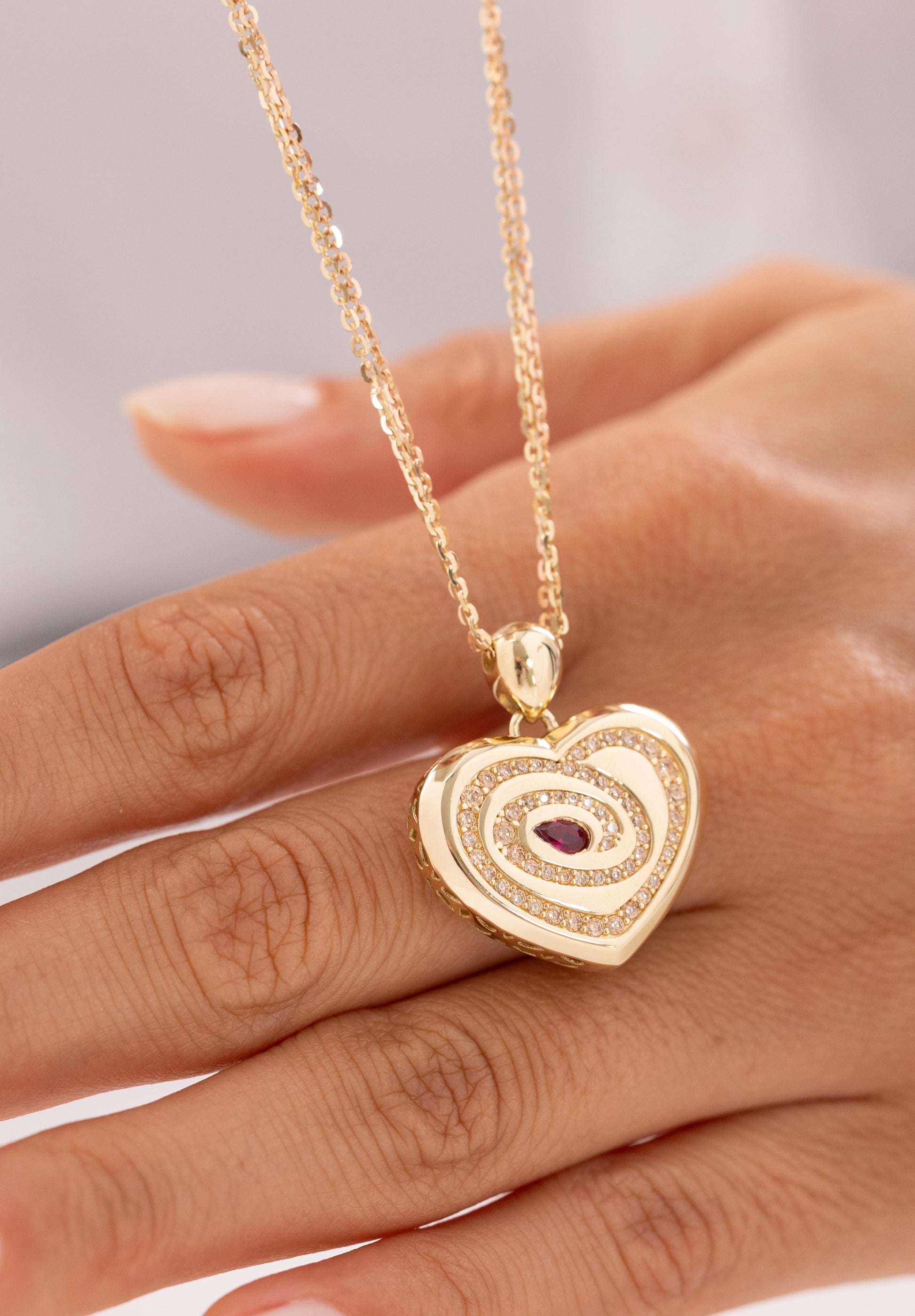 Cetaş Eterna Kalpli 14 Ayar Altın Kolye