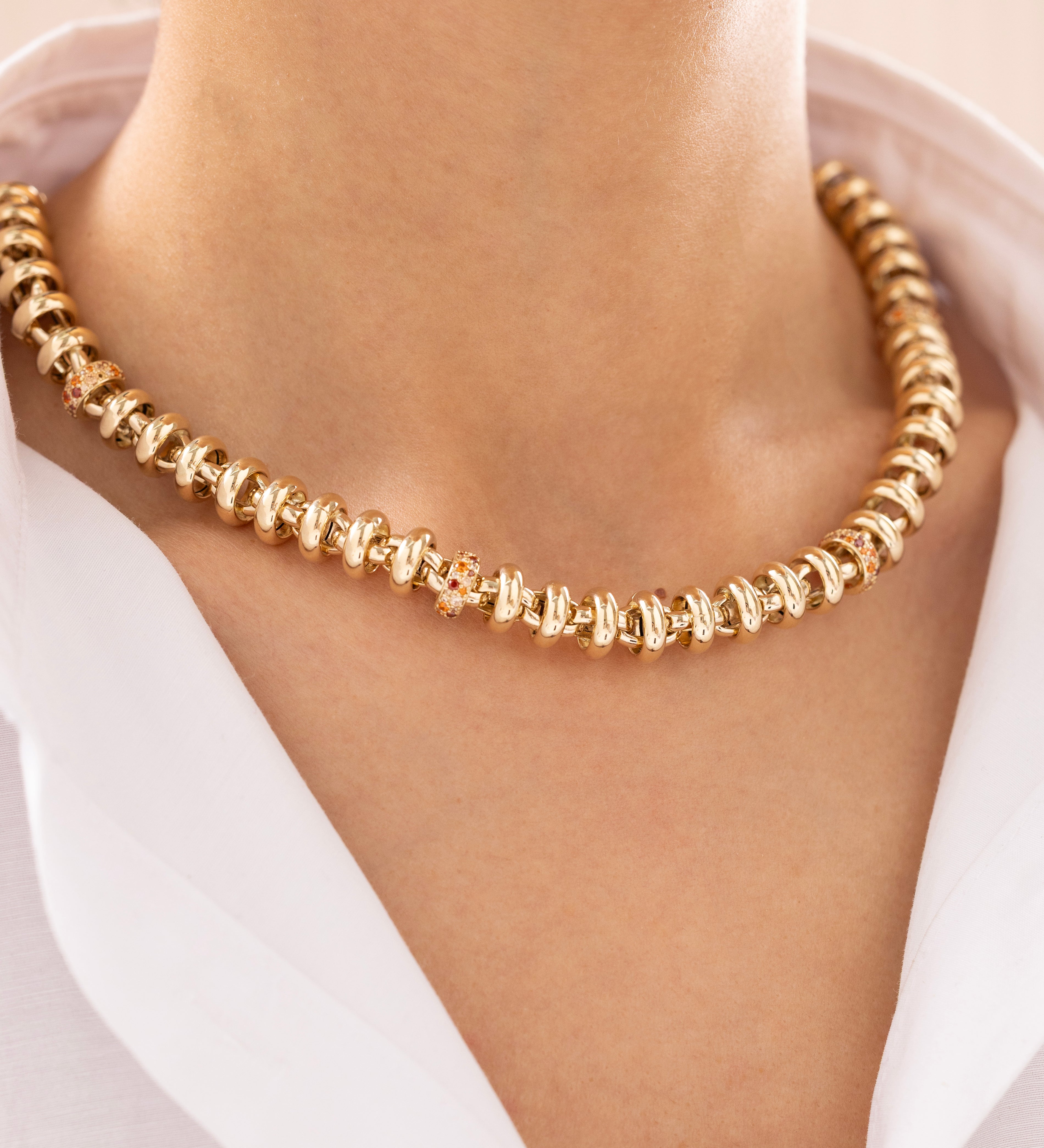 Cetaş Eterna Halkalı 14 Ayar Altın Kolye