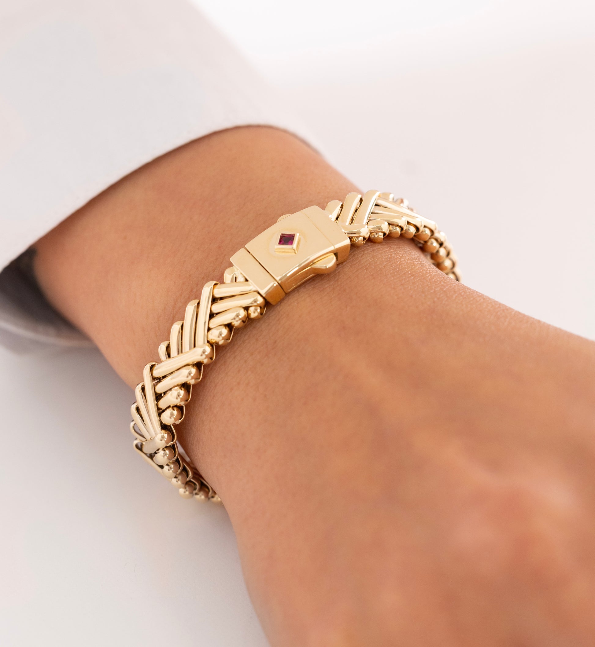 Cetaş Eterna Vintage Tokalı 14 Ayar Altın Bileklik