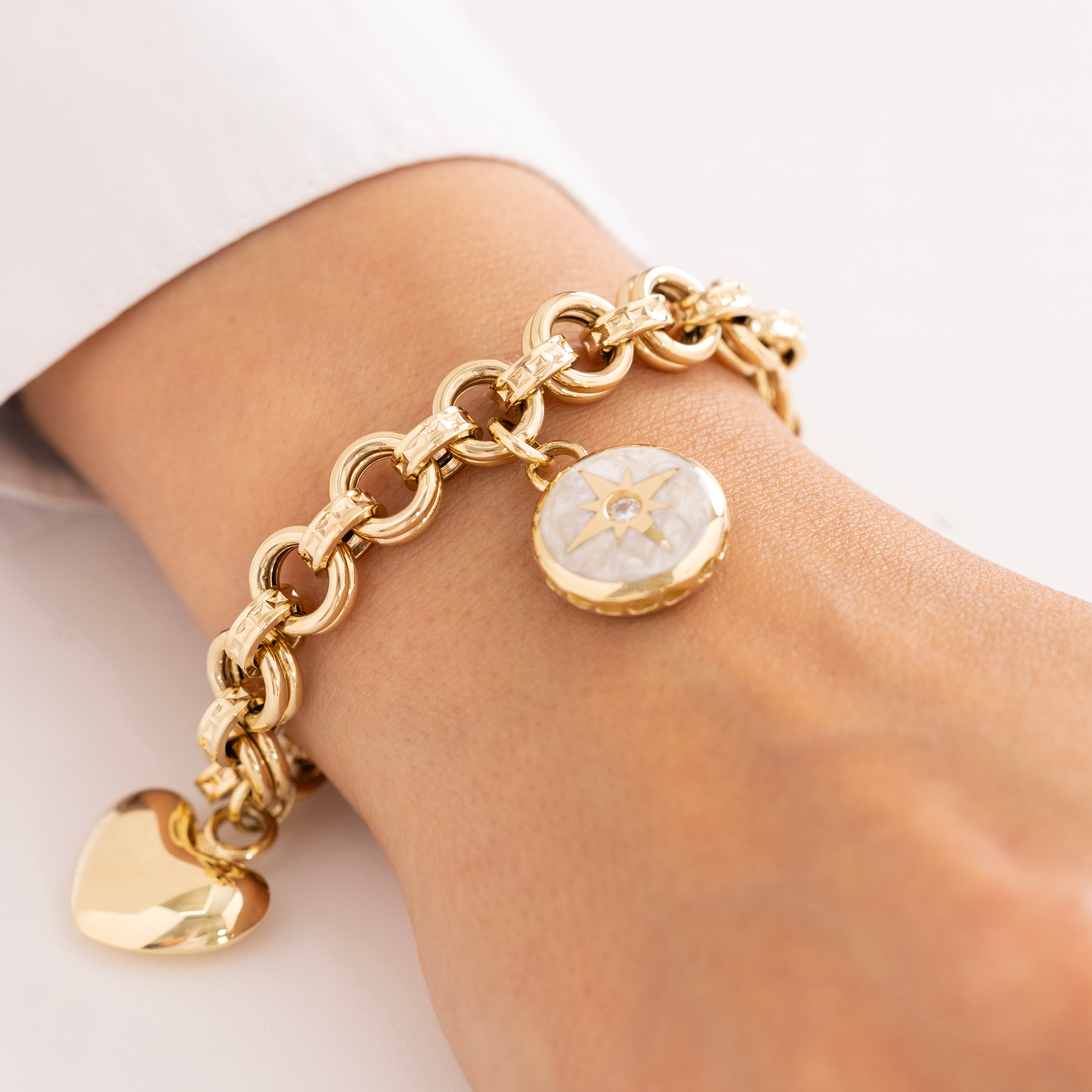 Cetaş Eterna Mineli Taşlı 14 Ayar Altın Bileklik