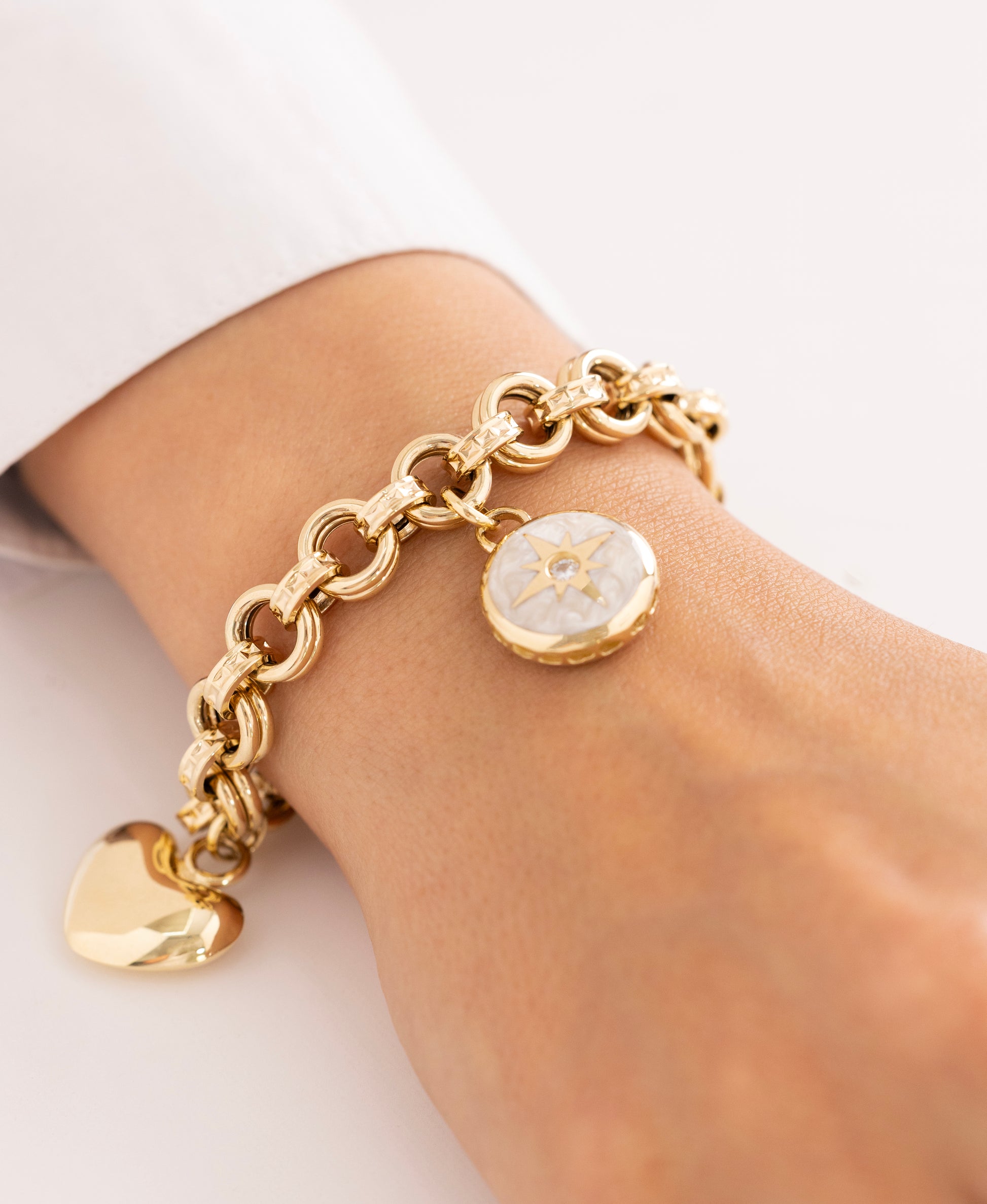 Cetaş Eterna Mineli Taşlı 14 Ayar Altın Bileklik