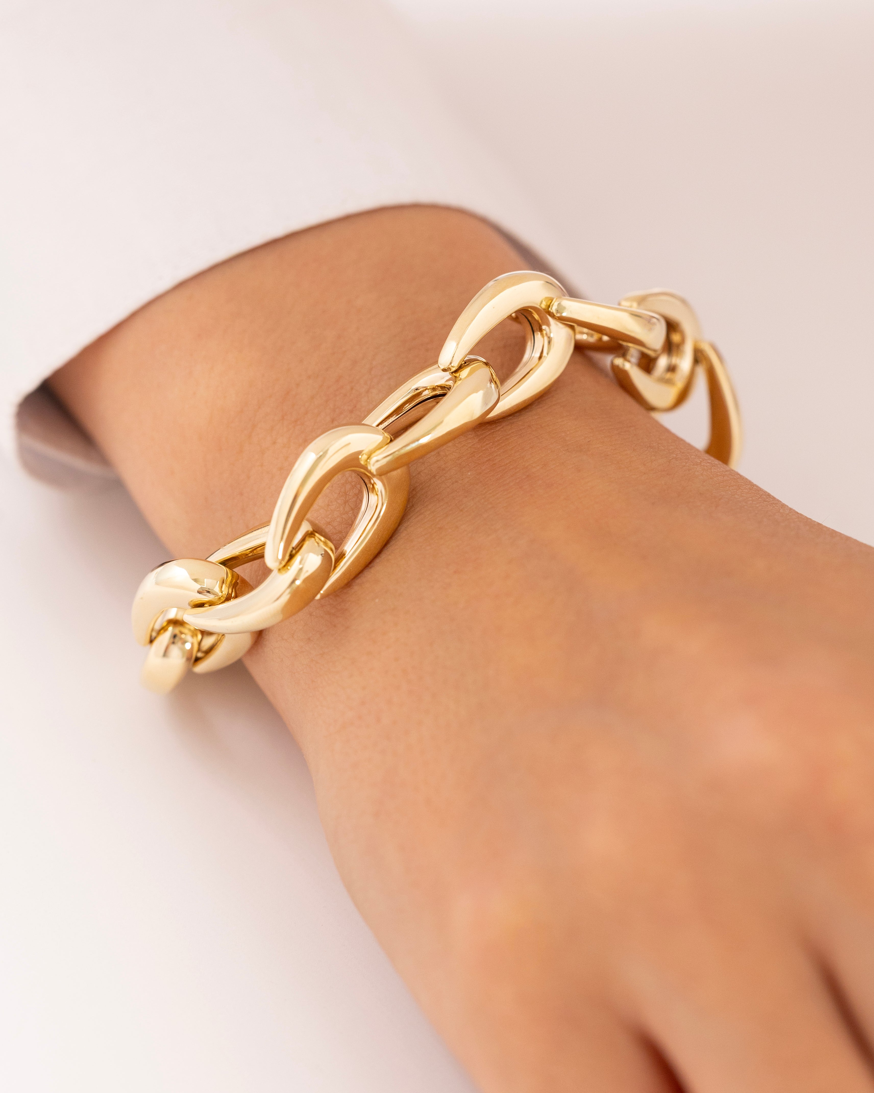 Cetaş Eterna Modern Halka 14 Ayar Altın Bileklik