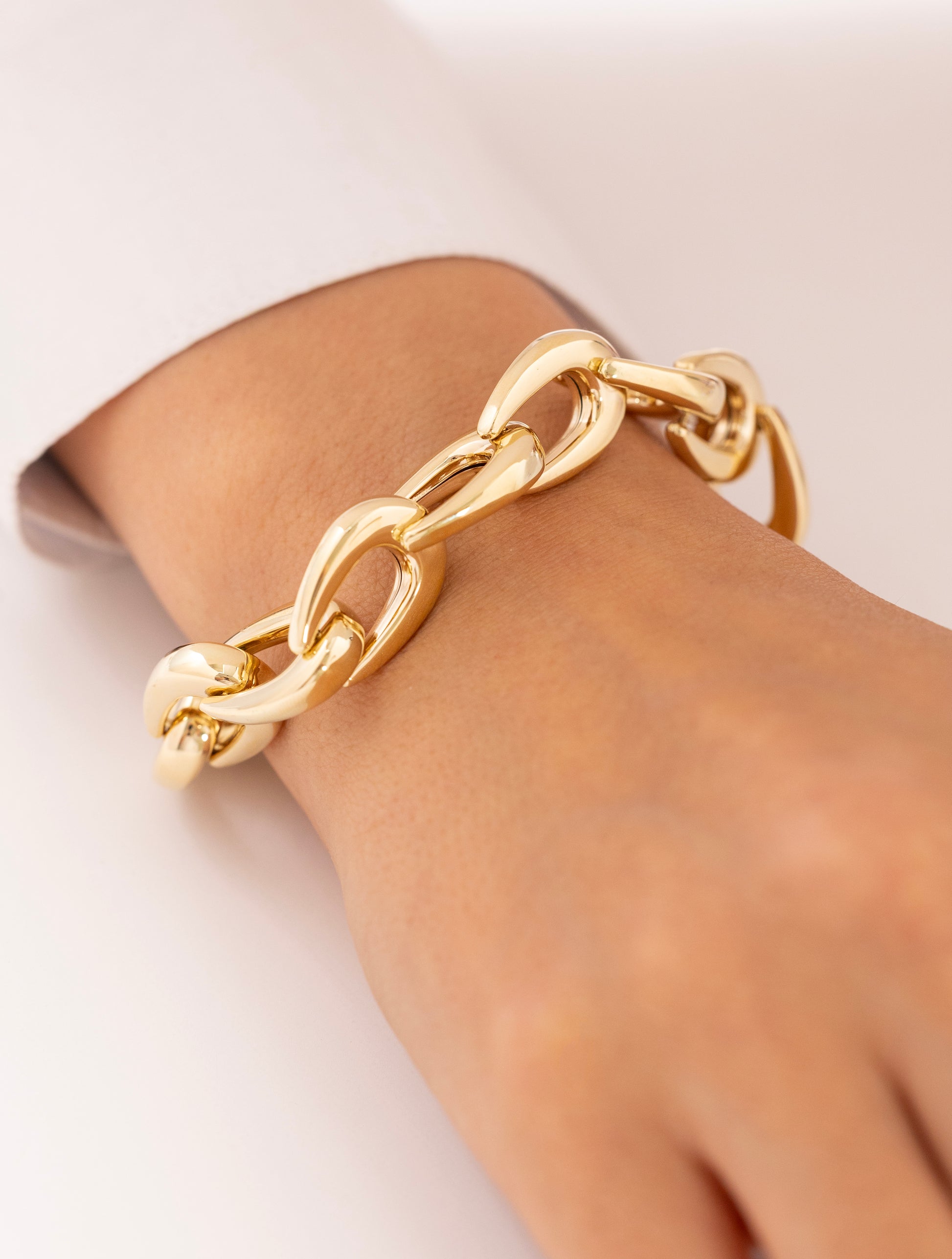 Cetaş Eterna Modern Halka 14 Ayar Altın Bileklik